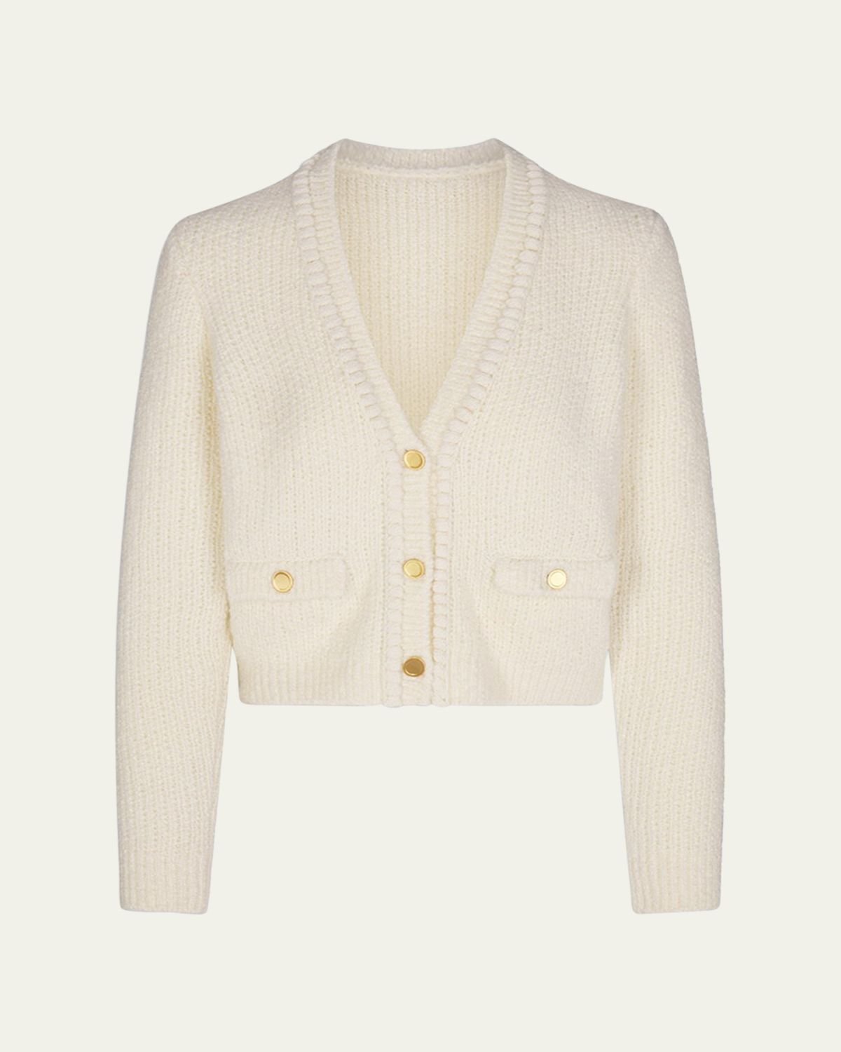 FRAME Double Pocket Cropped Caridgan