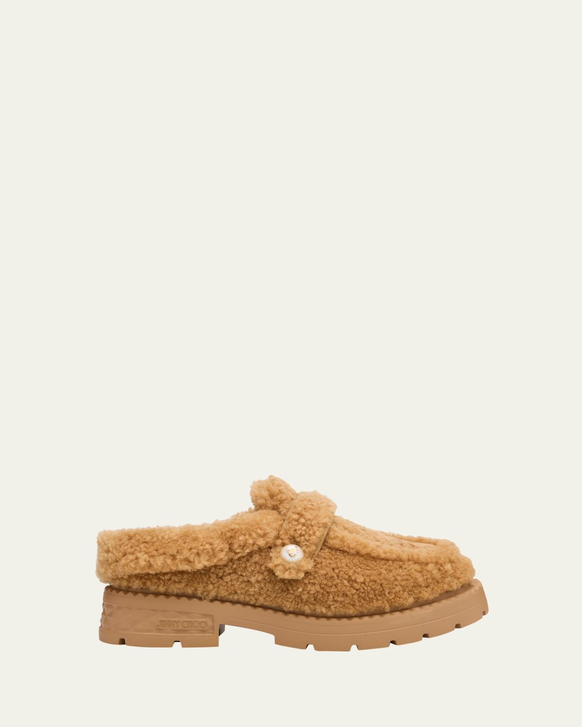 Jimmy Choo Shea Shearling Loafer Mules