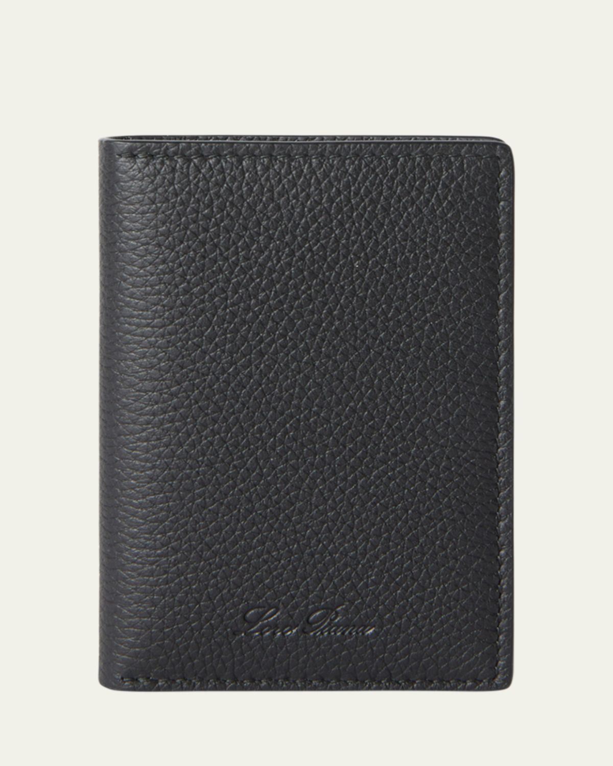 Loro Piana Men's Leather Vertical Bifold Card Holder