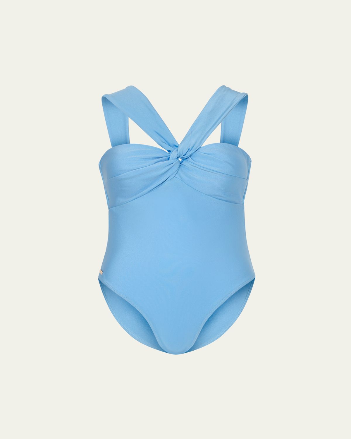 Milly Cabana Betsy Draped One-Piece Swimsuit