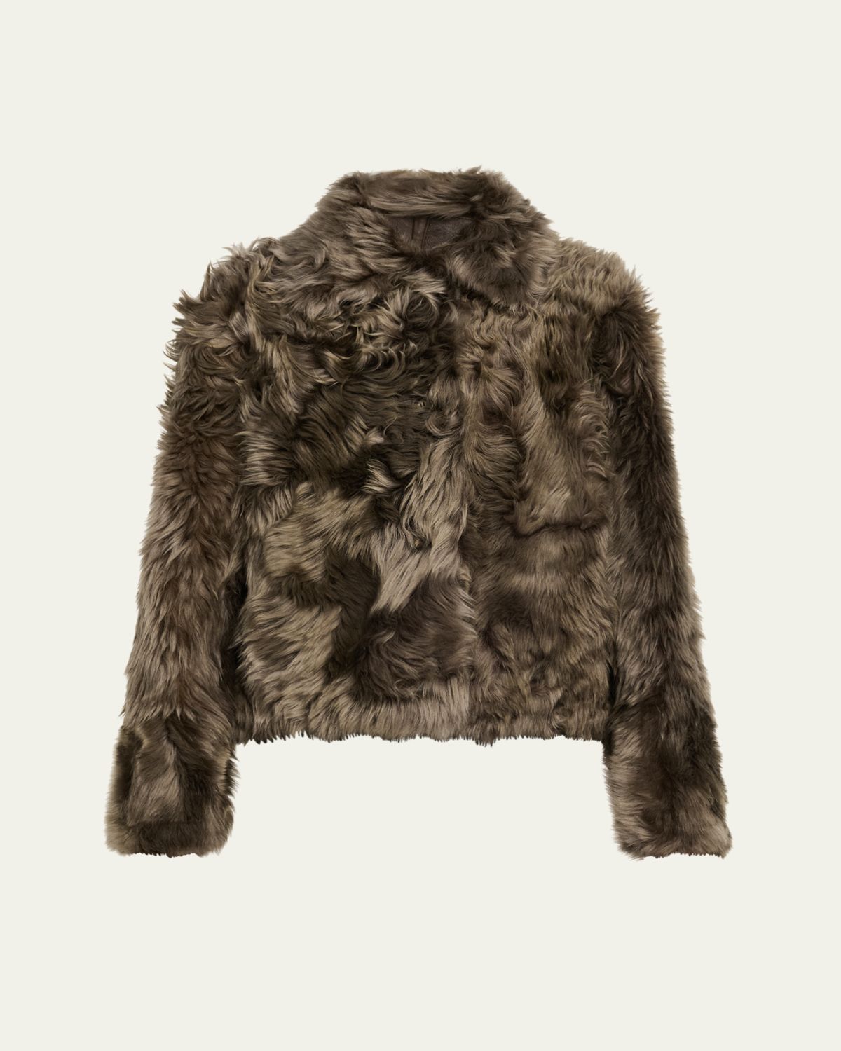 Yves Salomon Short Lamb Shearling Jacket