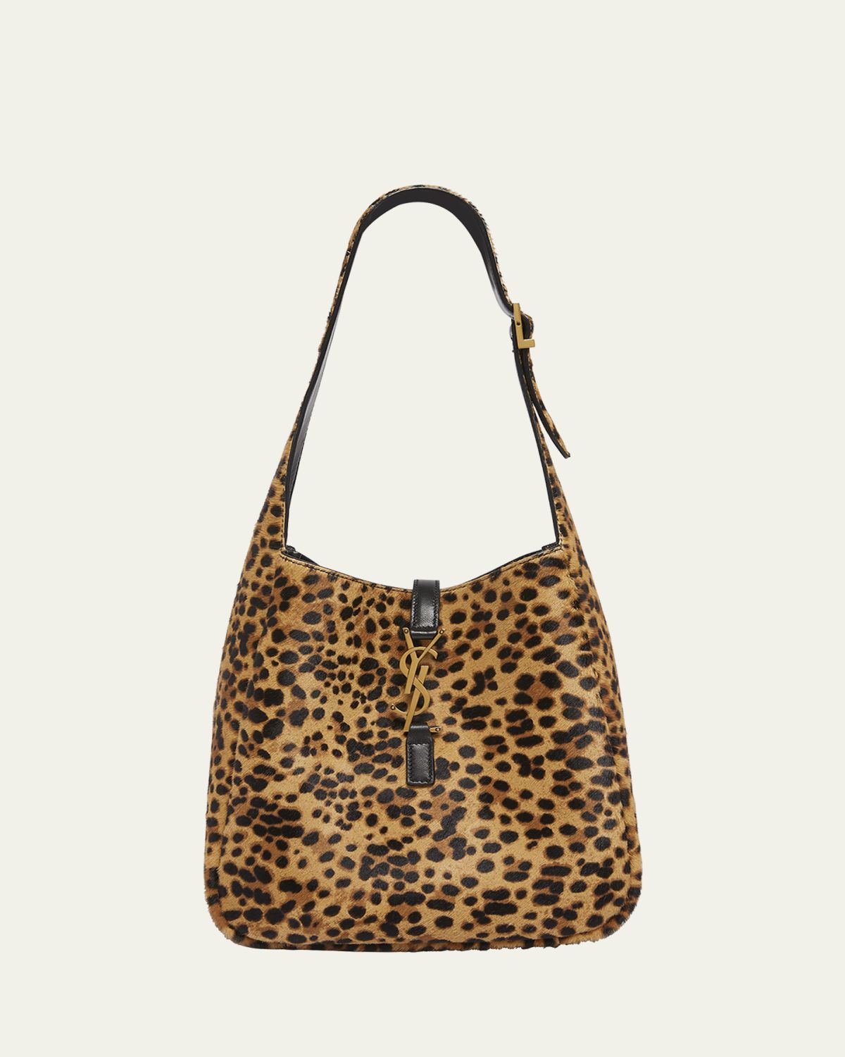 Saint Laurent Le 5 A 7 Small Hobo Bag in Leopard-Print Calf Hair | Thumbnail 5 Saint Laurent Le 5 A 7 Small Hobo Bag in Leopard-Print Calf Hair | Thumbnail 5