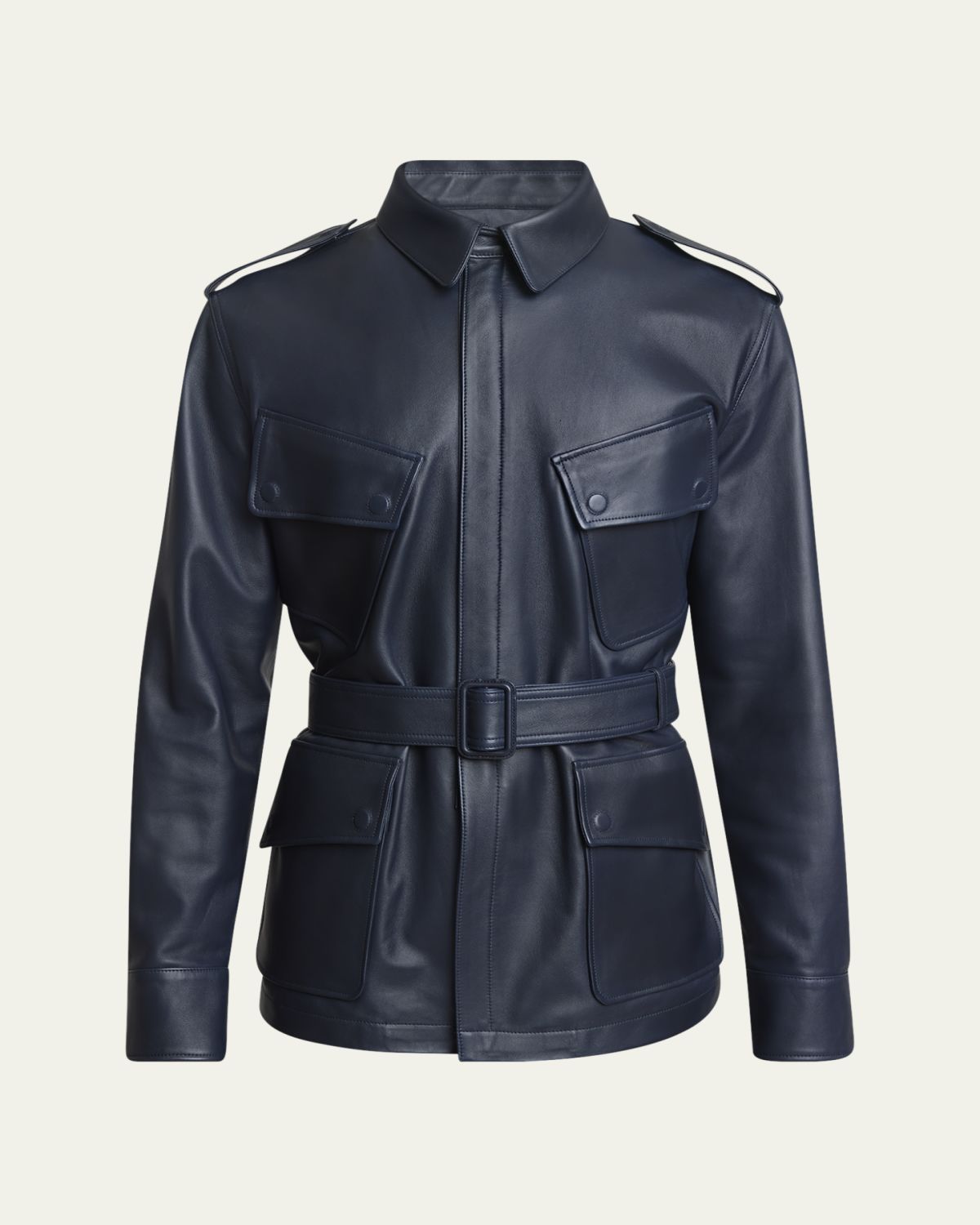Givenchy Men's Leather Safari Jacket