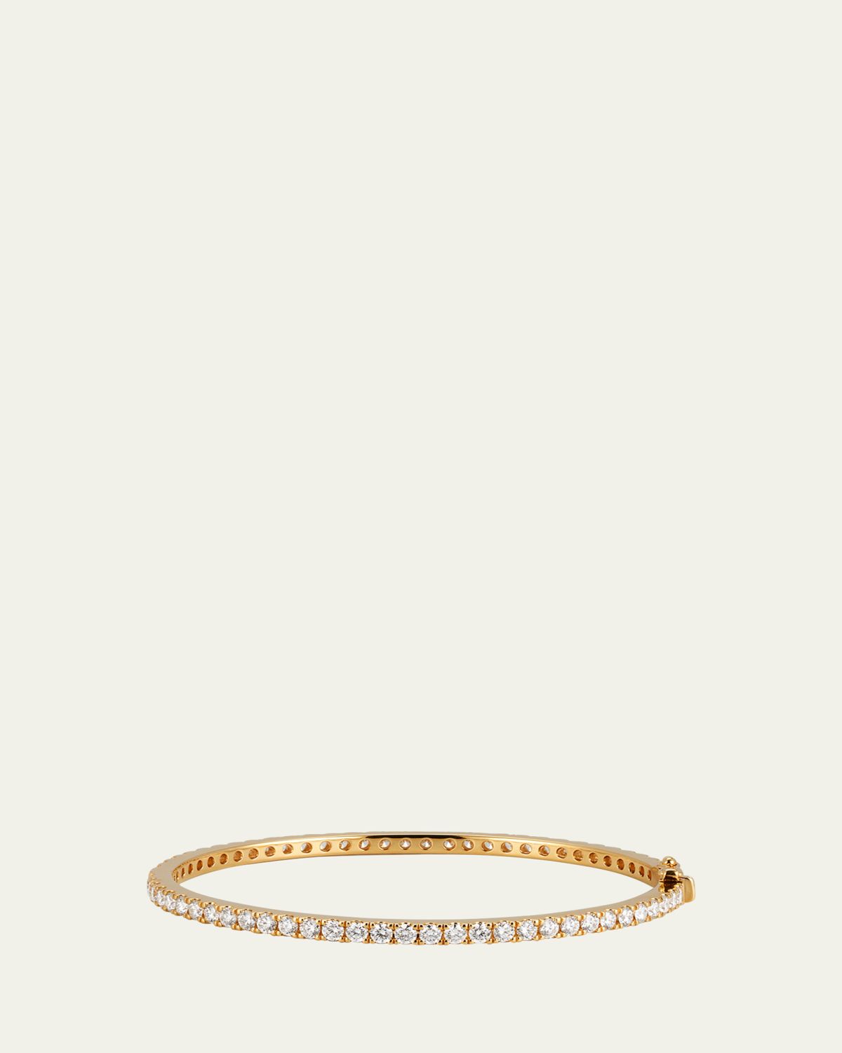 Sidney Garber 18K Yellow Gold Diamond Bangle, 55x46mm