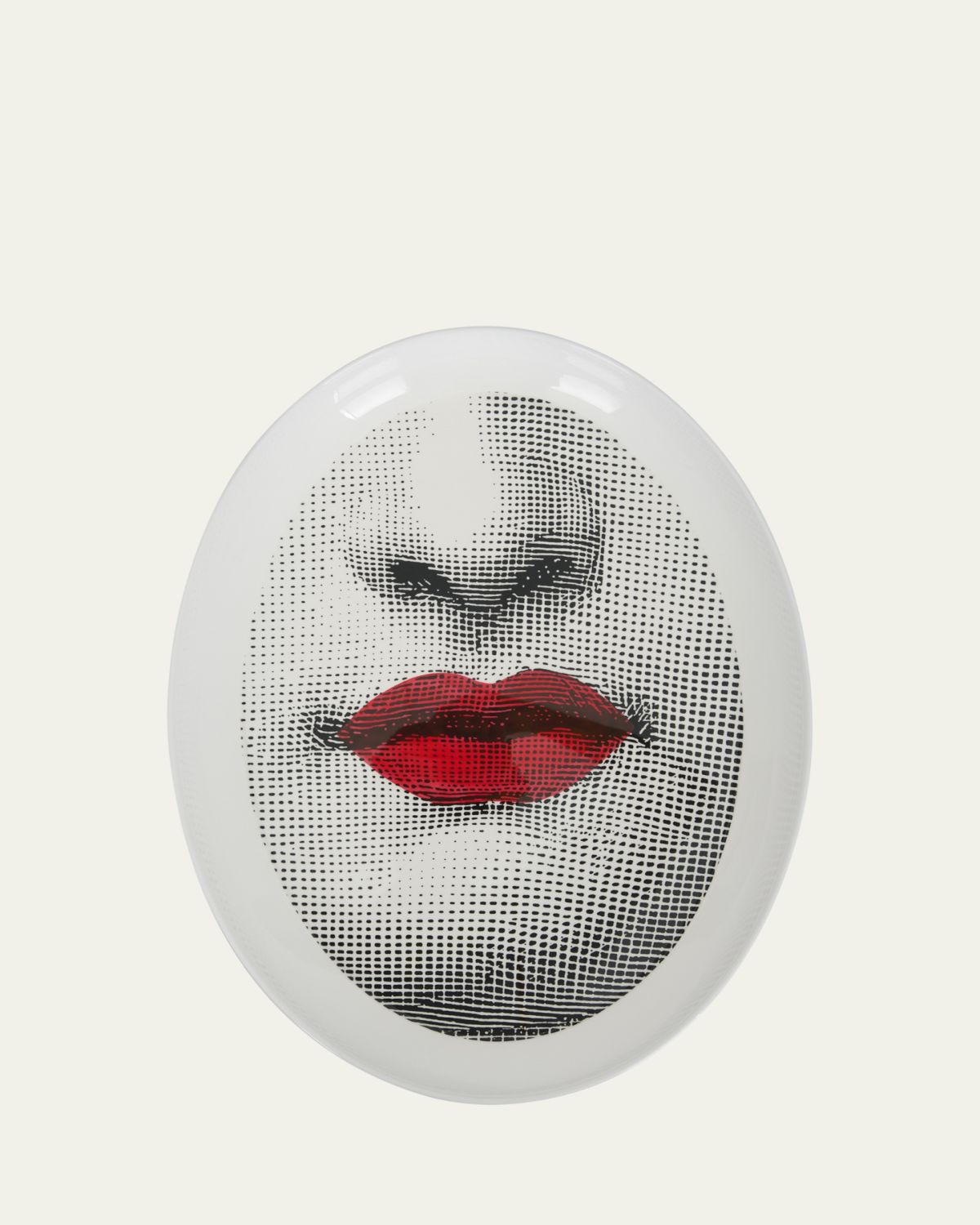 Fornasetti Bocca Oval Tray