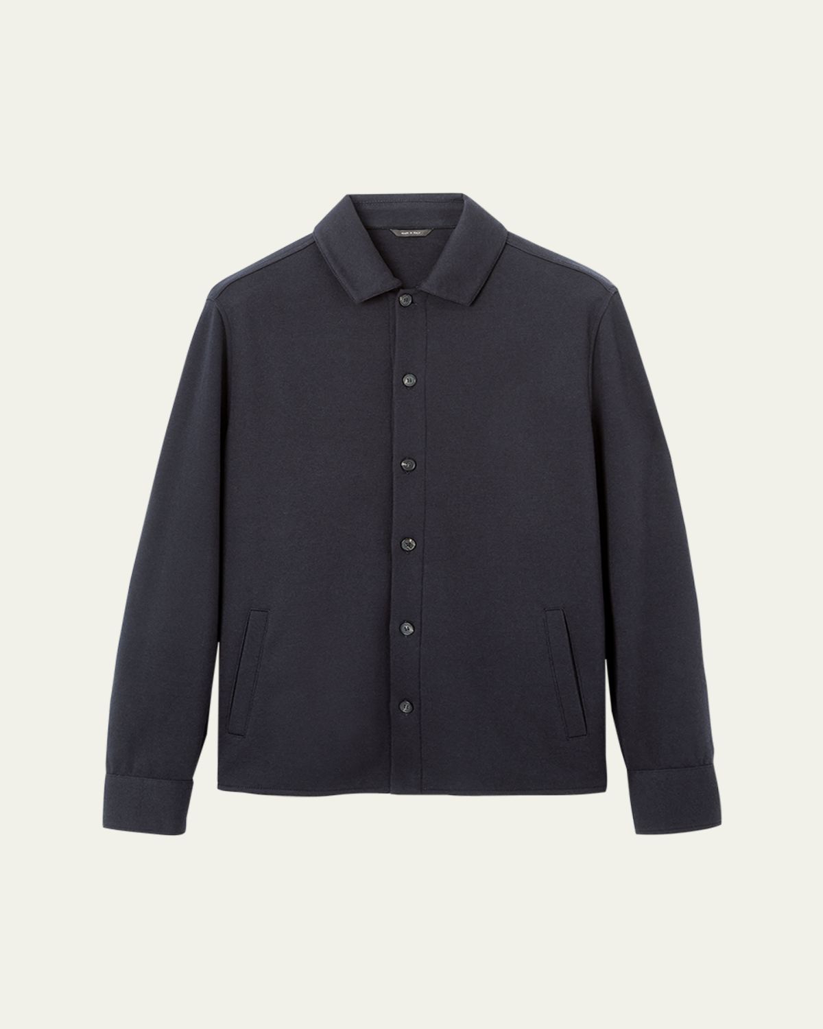 Loro Piana Men's Whitney Cotton and Cashmere Fleece Overshirt | Thumbnail 6 Loro Piana Men's Whitney Cotton and Cashmere Fleece Overshirt | Thumbnail 6