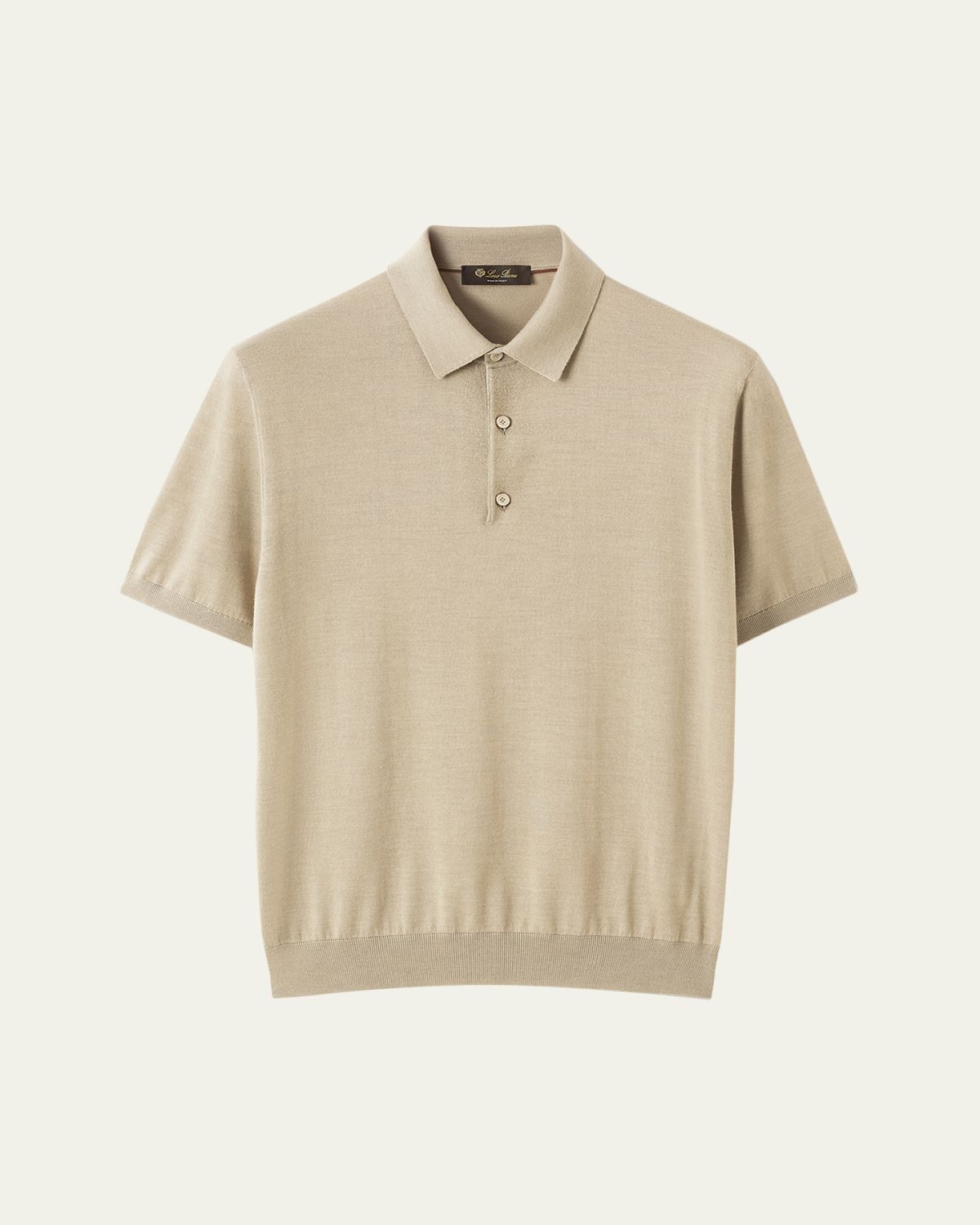 Loro Piana Men's Sottile Short-Sleeve Polo Sweater | Thumbnail 10 Loro Piana Men's Sottile Short-Sleeve Polo Sweater | Thumbnail 10