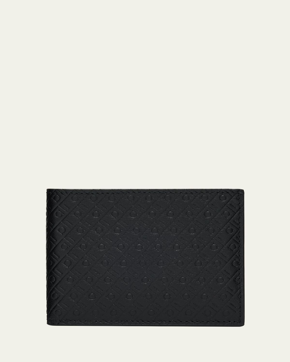 Ferragamo Men's Embossed Monogram Leather Bifold Wallet | Thumbnail 5