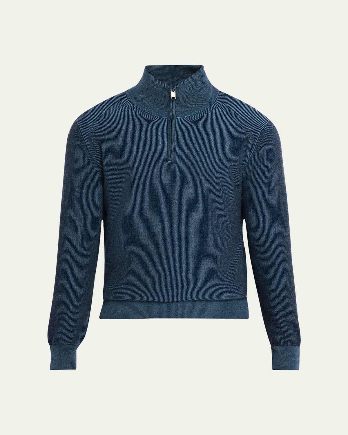 Brioni Men's Cashmere Quarter-Zip Sweater