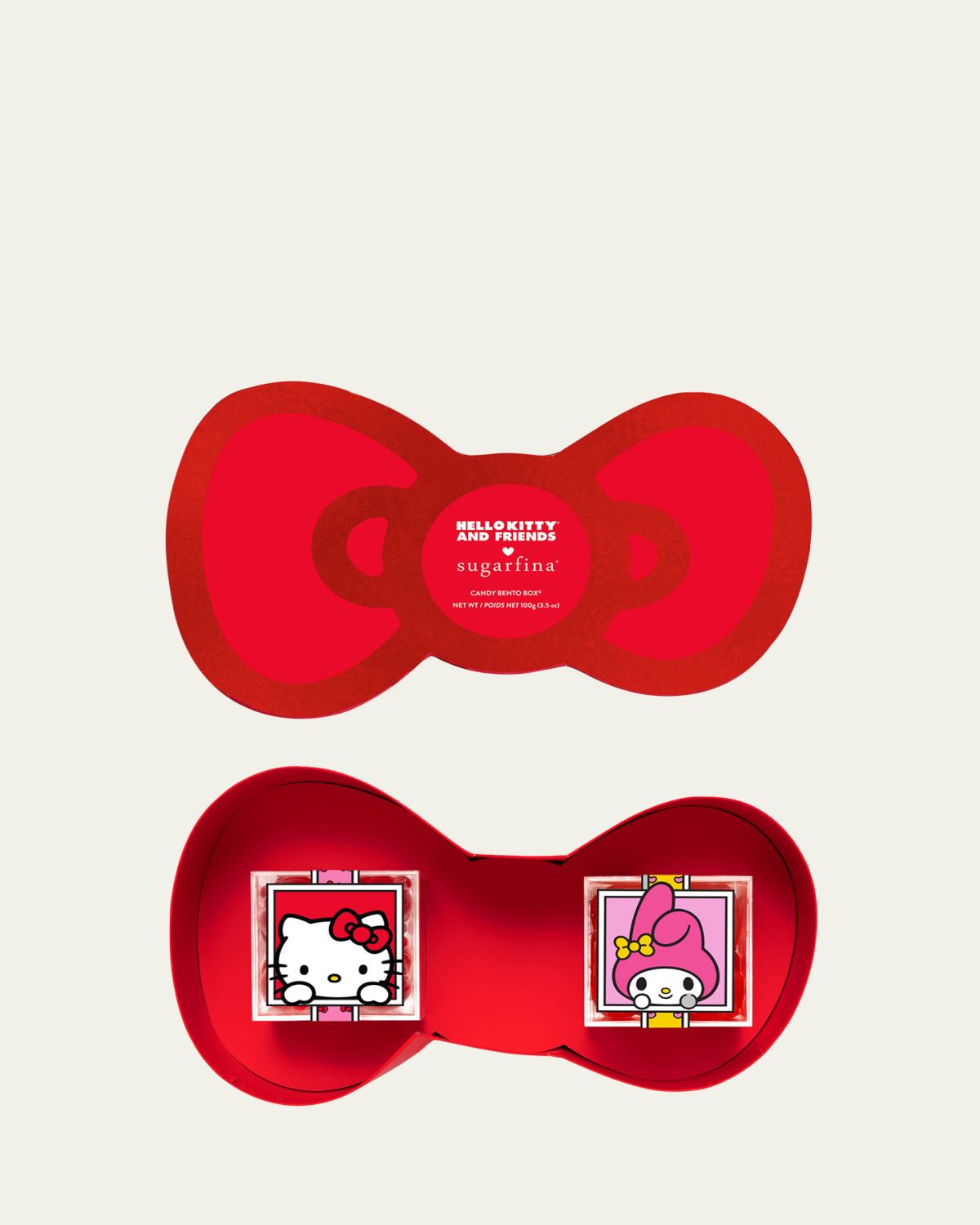 Sugarfina Hello Kitty and Friends 2-Piece Bow Candy Bento Box