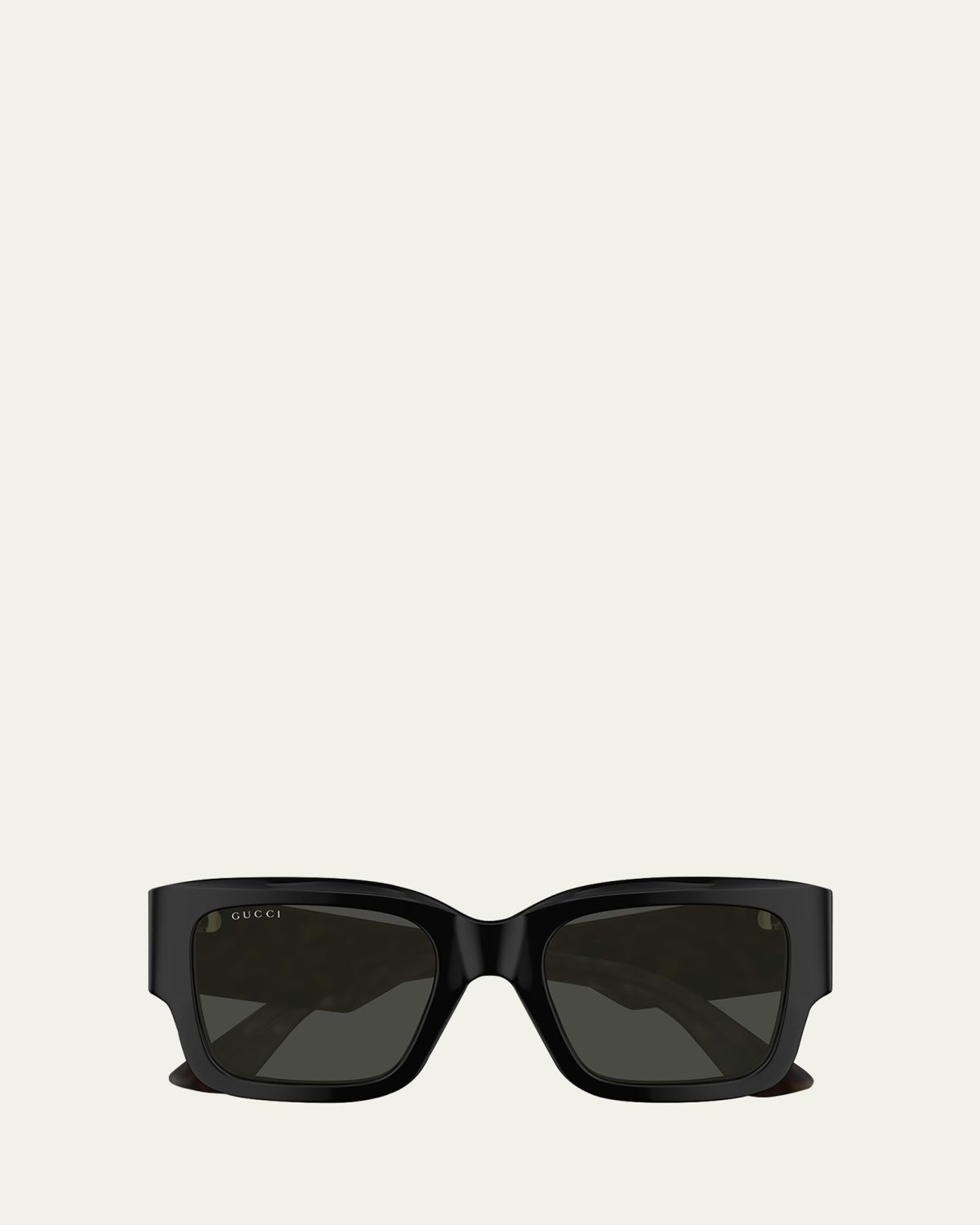 Gucci Oversized Rectangle Acetate Sunglasses
