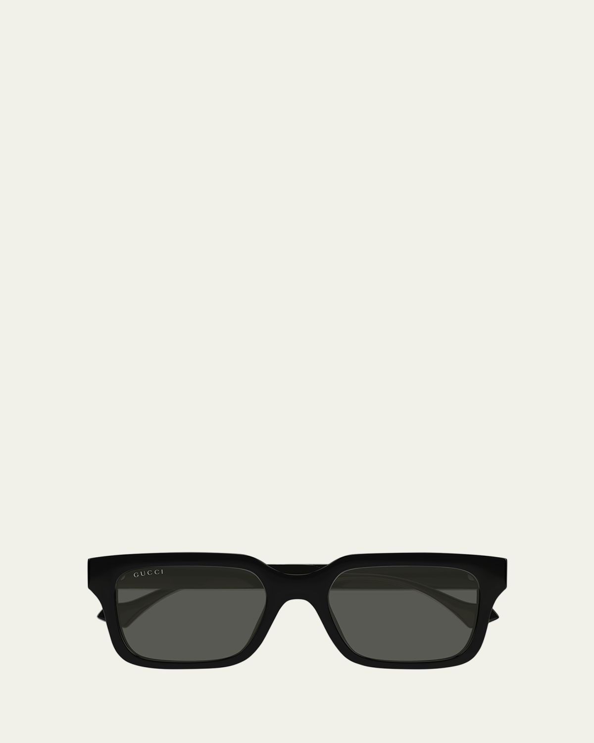 Gucci Men's Transparent Rectangle Sunglasses