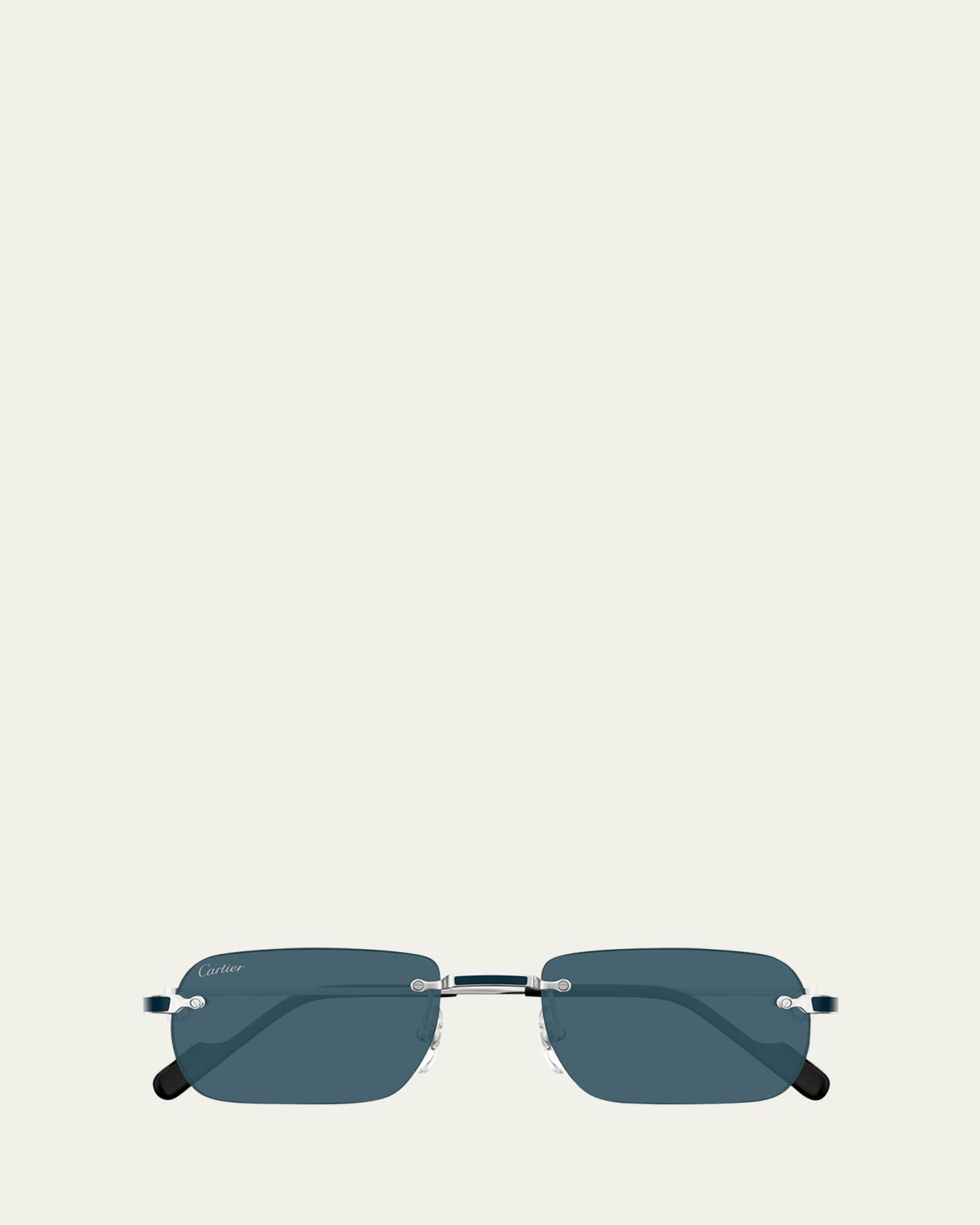 Cartier Men's Nylon & Metal Rectangle Sunglasses | Thumbnail 6 Cartier Men's Nylon & Metal Rectangle Sunglasses | Thumbnail 6