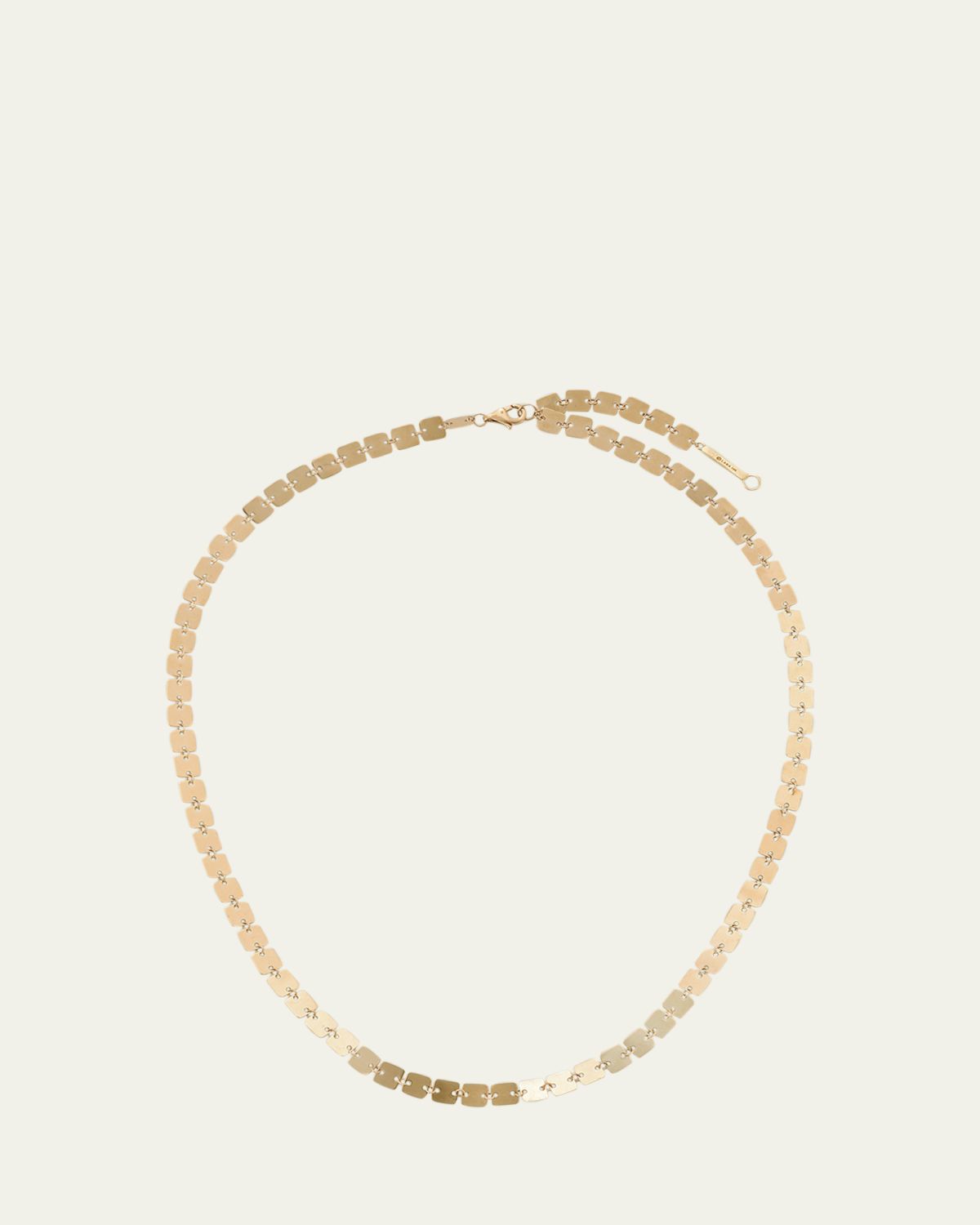 Lana 14K Yellow Gold Laser Square Chain Necklace, 18"L | Thumbnail 4