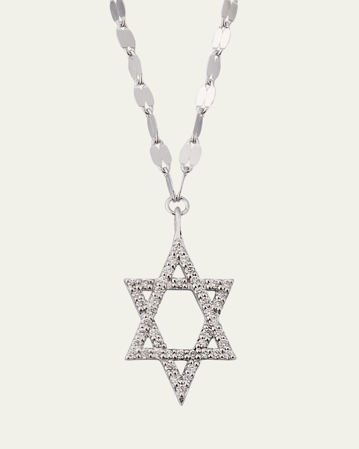 Lana 14K Gold Flawless Star of David Pendant Necklace with Jump Ring, 16-18"L