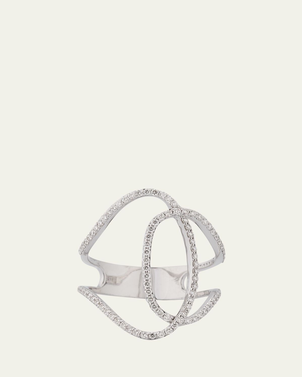 Lana 14K Gold Skinny Illuminating Diamond Ring