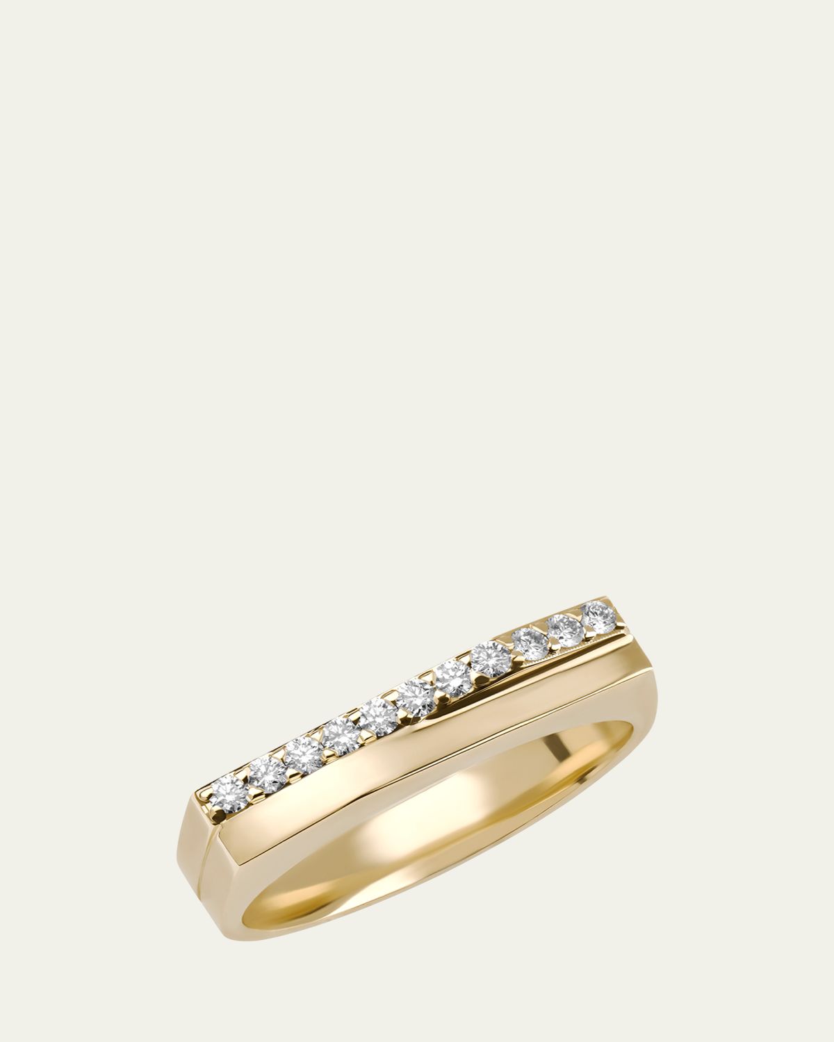 Lana 14K Gold Flawless Geometric Double Band Ring