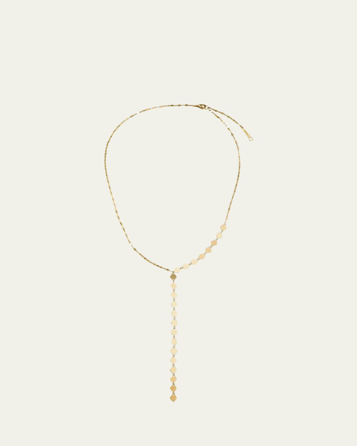 Lana 14K Yellow Gold Laser Kite Blake Chain Remix Lariat Necklace, 18"L | Thumbnail 4 Lana 14K Yellow Gold Laser Kite Blake Chain Remix Lariat Necklace, 18"L | Thumbnail 4