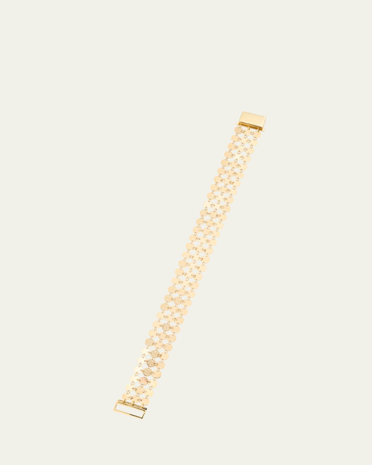 Lana 14K Yellow Gold Laser Chainmail 3-Row Bracelet | Thumbnail 5