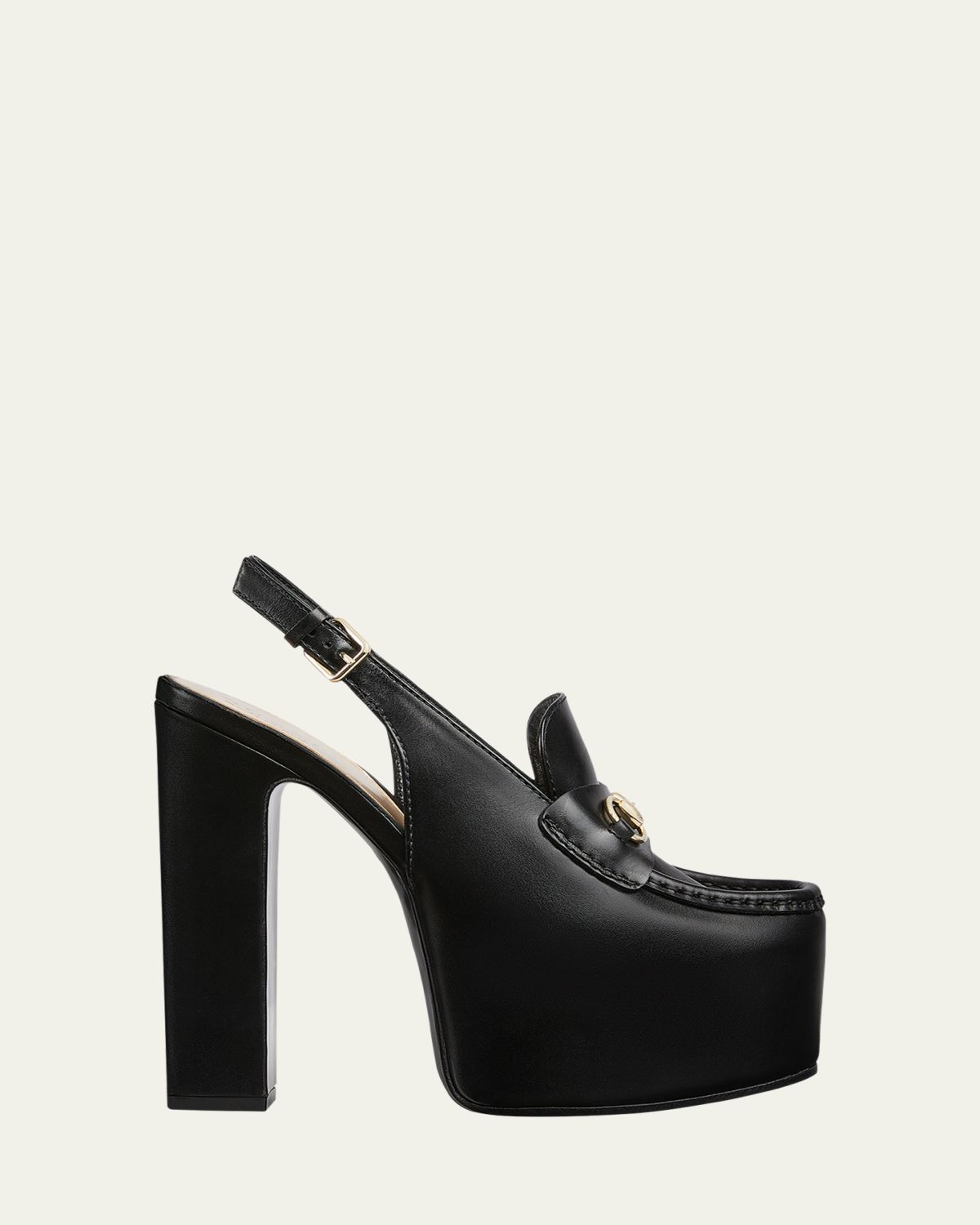 Gucci Ottavia Leather Platform Loafer Pumps | Thumbnail 5
