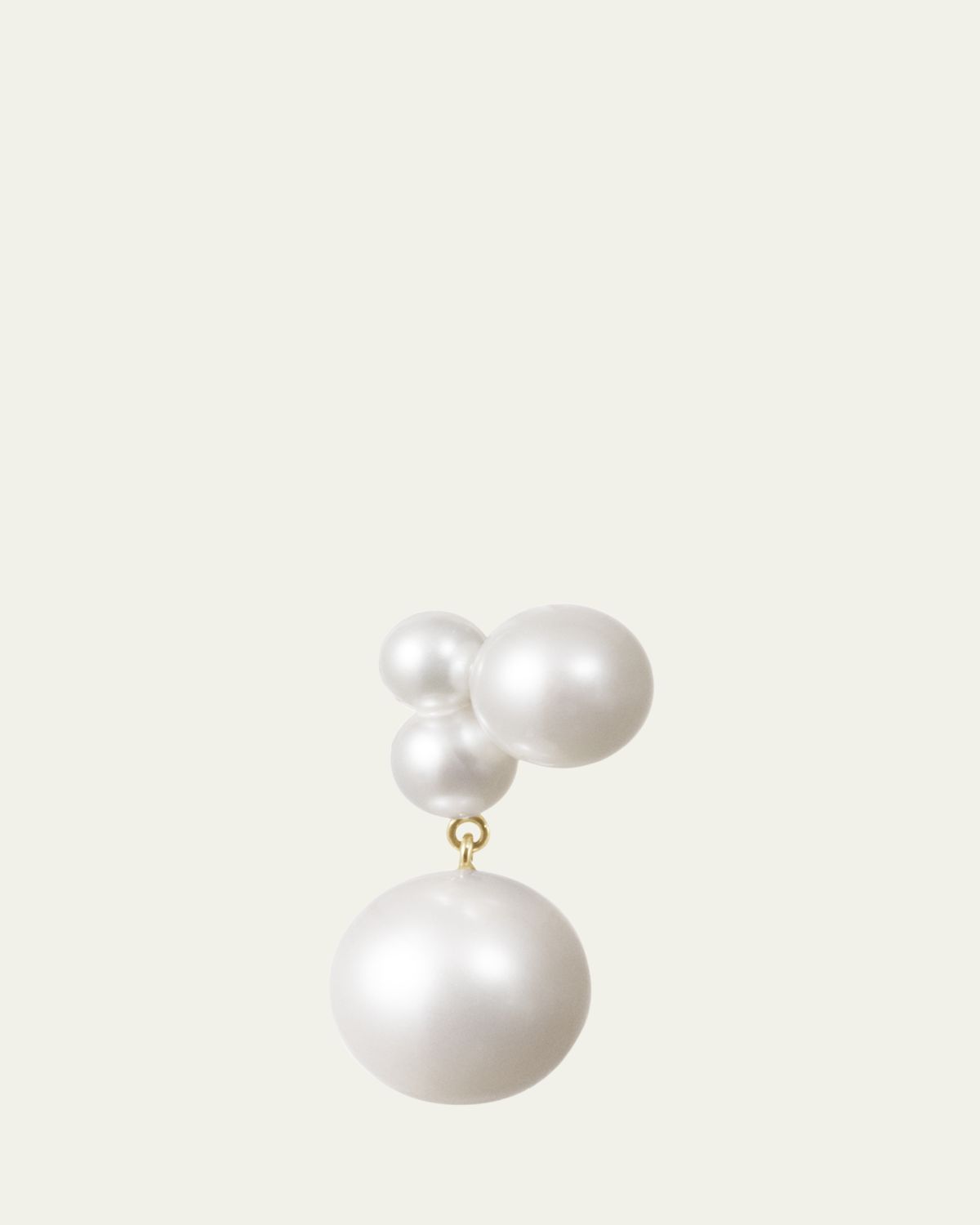 Sophie Bille Brahe 14K Yellow Gold Stella Freshwater Pearl Earring, Single (Right)