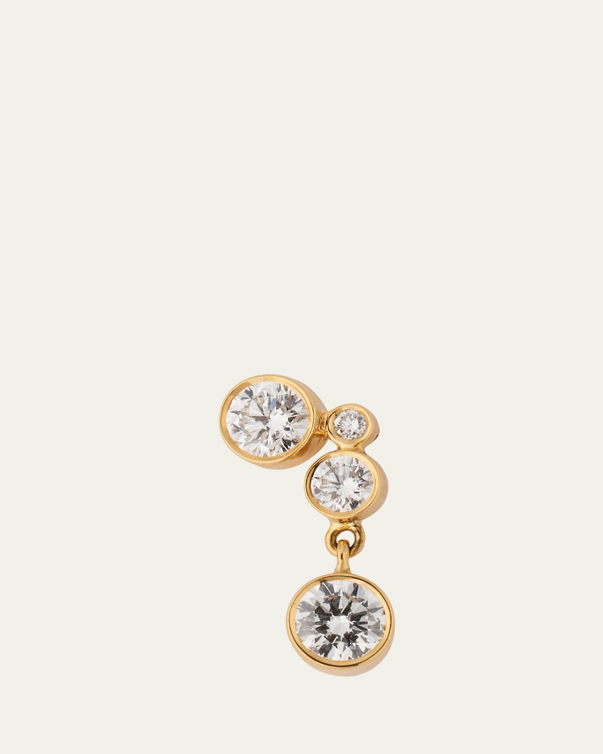 Sophie Bille Brahe 18K Yellow Gold Diamond Earring, Single