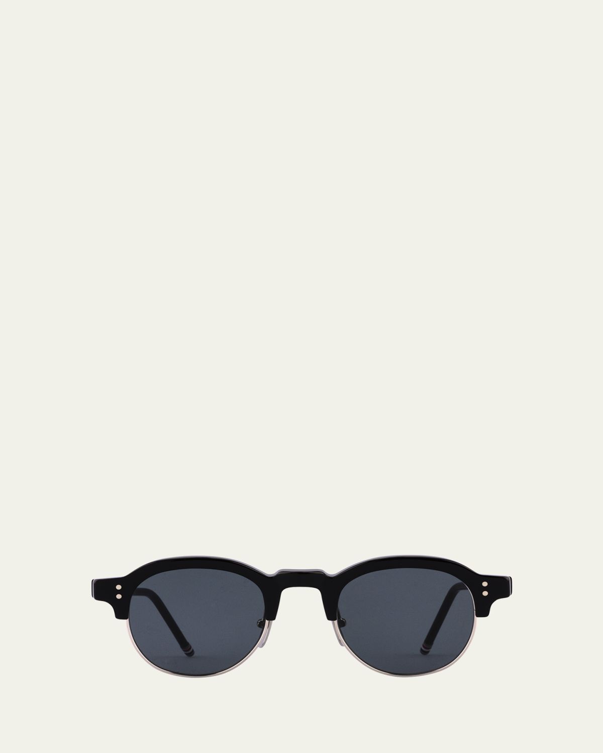 Thom Browne Men's Oval Half-Rim Sunglasses | Thumbnail 5 Thom Browne Men's Oval Half-Rim Sunglasses | Thumbnail 5
