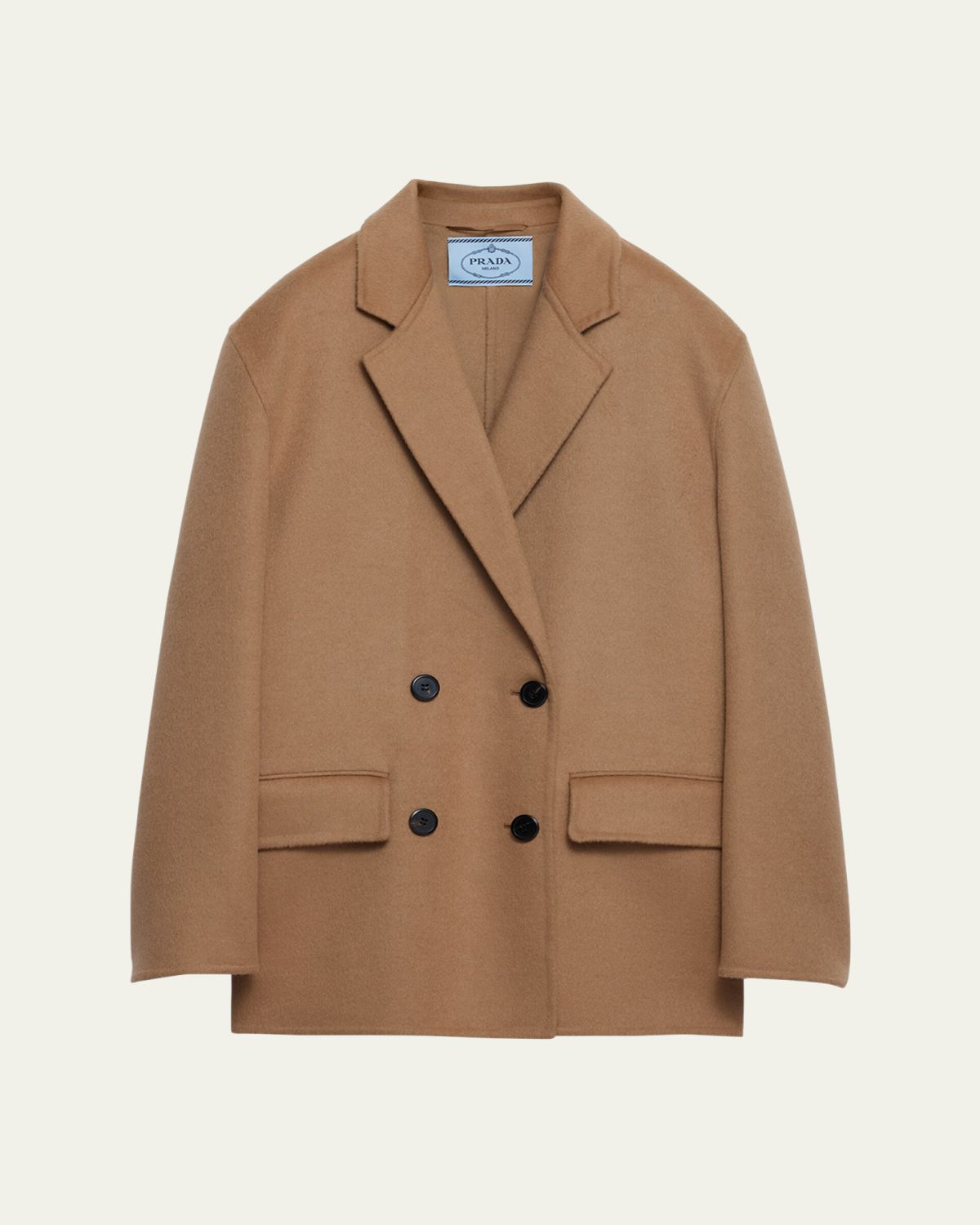 Prada Double-Breasted Cashgora Jacket | Thumbnail 5