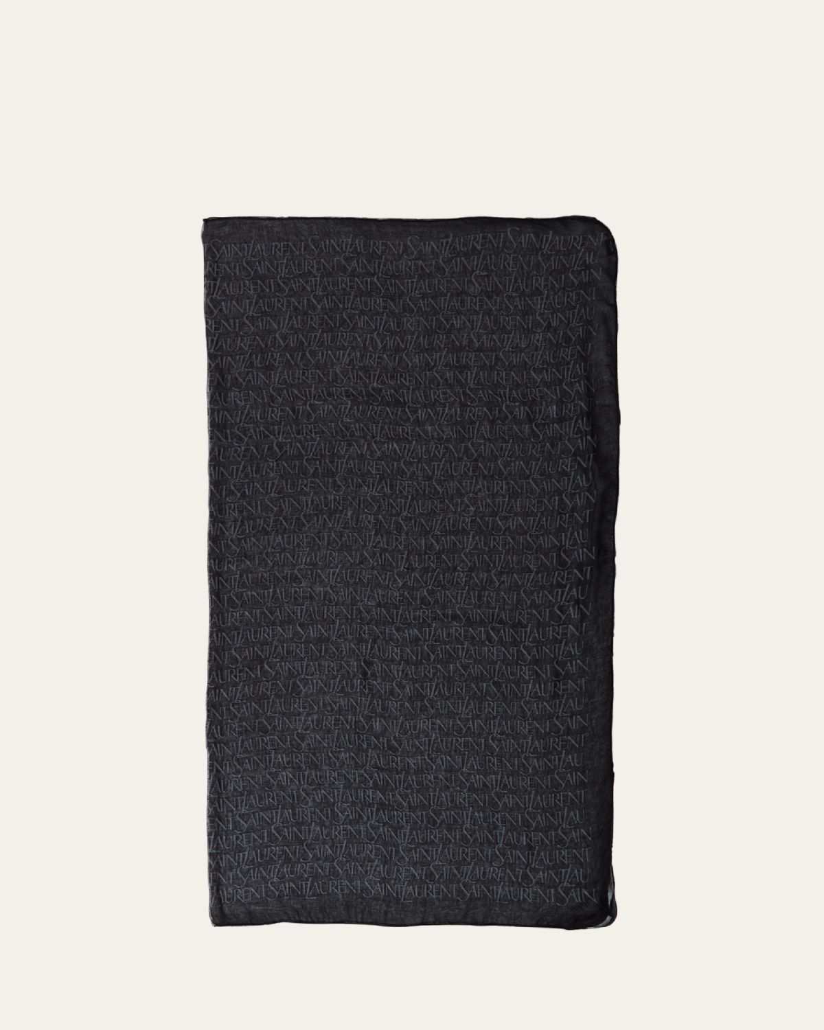 Saint Laurent Monogram Sheer Scarf