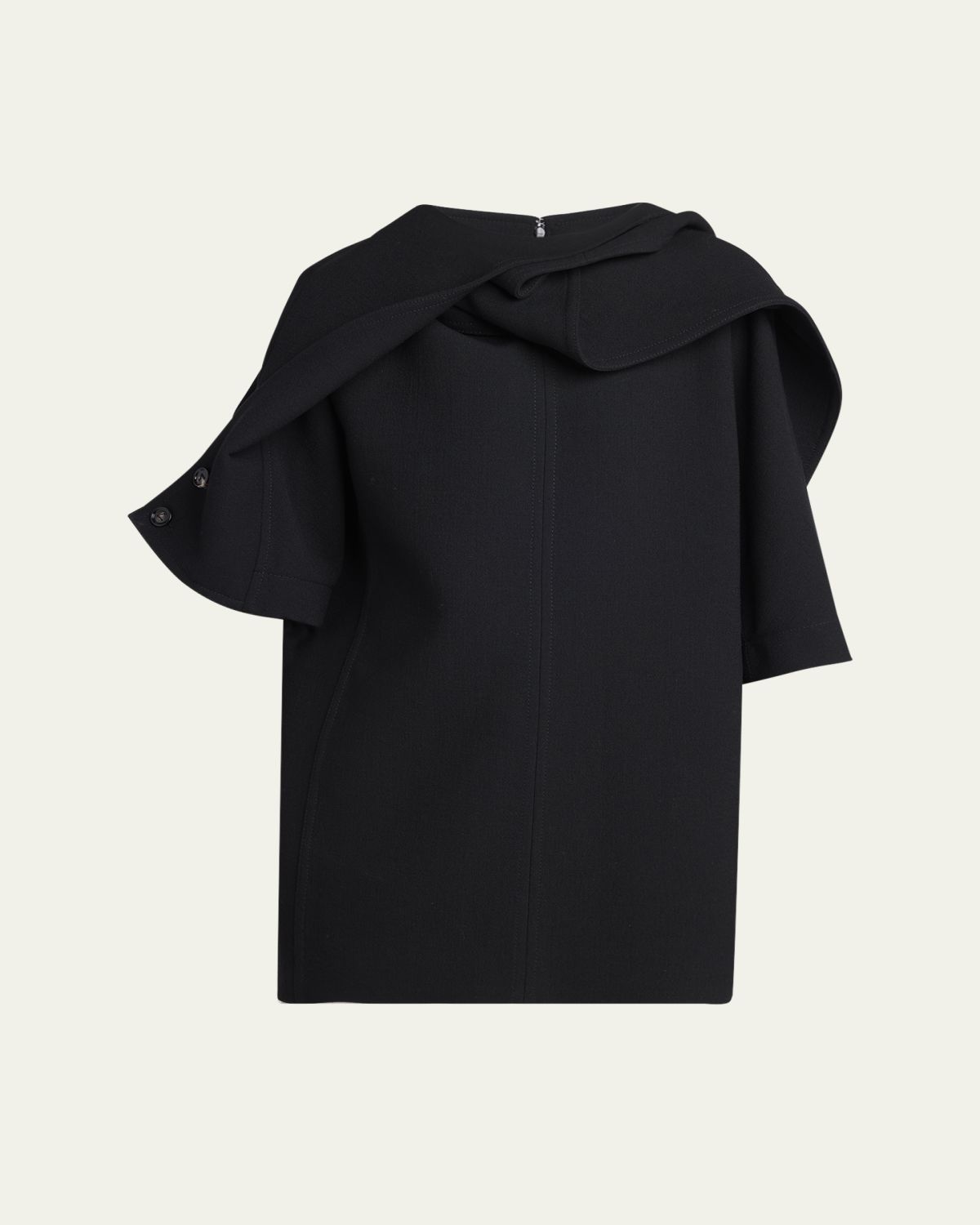 Bottega Veneta Light Double Wool Crepe Top