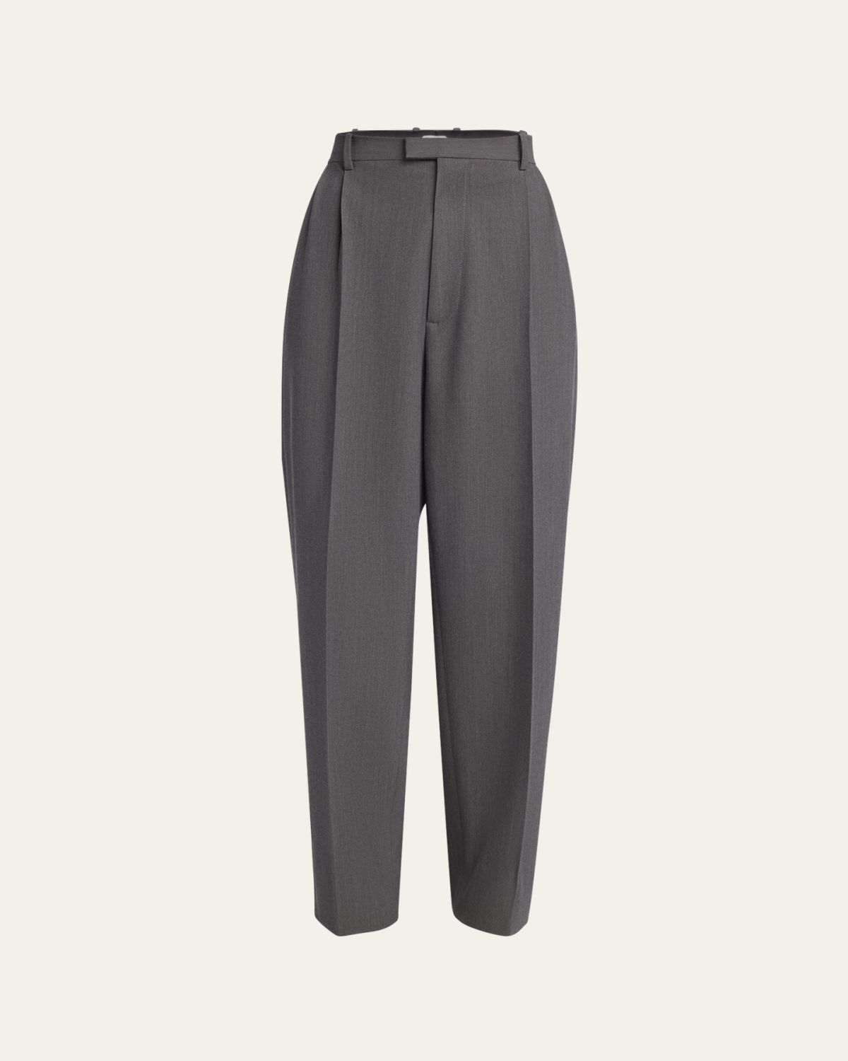 Bottega Veneta Tapered Wool Stretch Tricotine Trousers