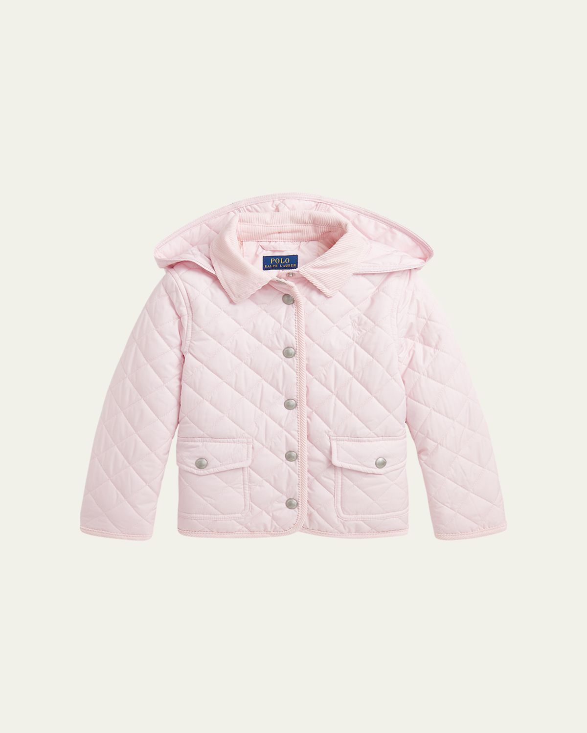 Ralph Lauren Childrenswear Girl's Audrey Quilted Collared Jacket, Size 2-6X