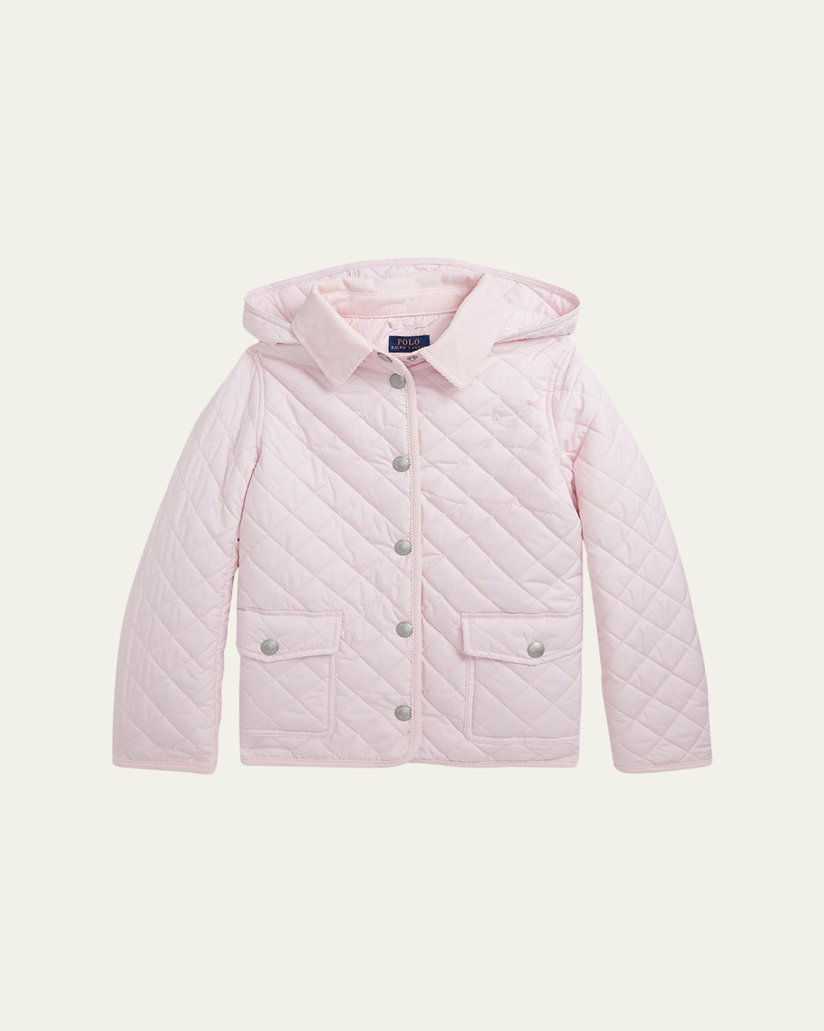 Ralph Lauren Childrenswear Girl's Audrey Quilted Collared Jacket, Size S-XL