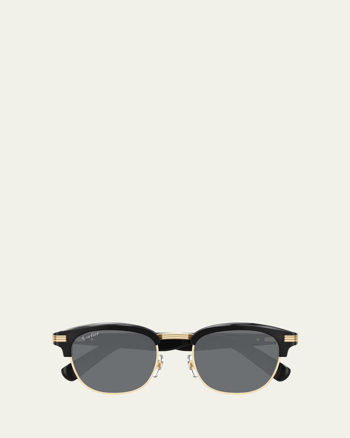Cartier Men's Round Two-Tone Sunglasses