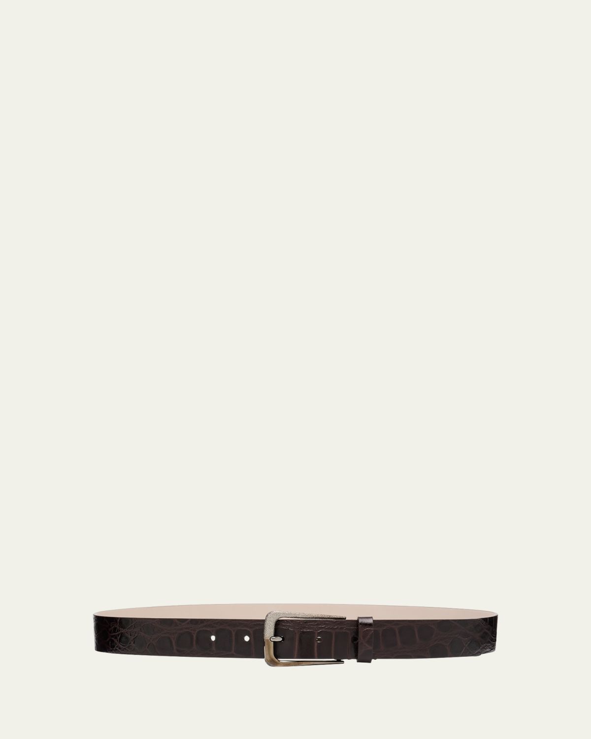 Brunello Cucinelli Vintage-Effect Leather Belt