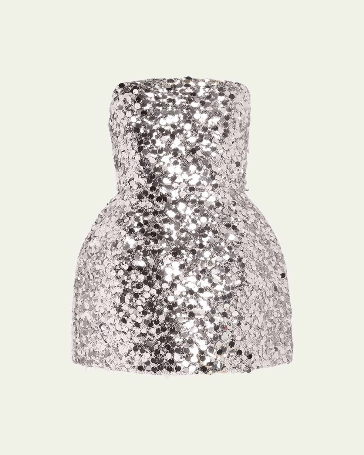 Bronx Banco Maraya Strapless Lace-Up Sequin Mini Dress - Women's Clothing