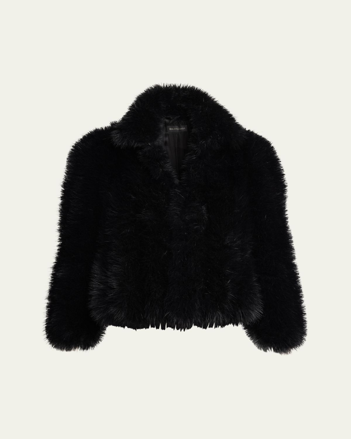Balenciaga Shrunk Faux Fur Jacket
