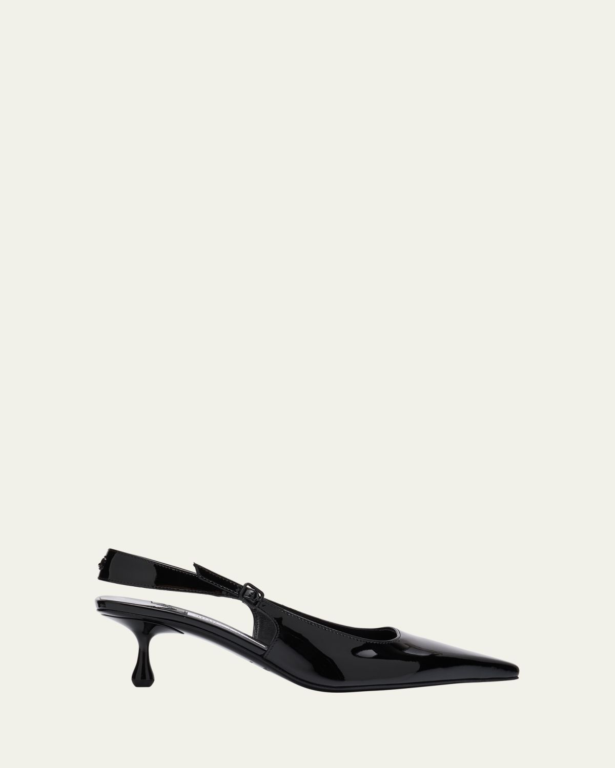 Jimmy Choo Amel Pointed Patent Leather Slingback Pumps