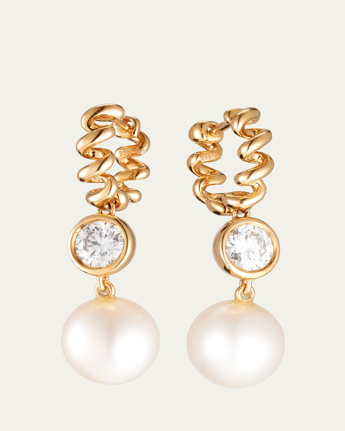 Boochier 18K Pearl and Diamond Beaching Earrings | Thumbnail 7 Boochier 18K Pearl and Diamond Beaching Earrings | Thumbnail 7