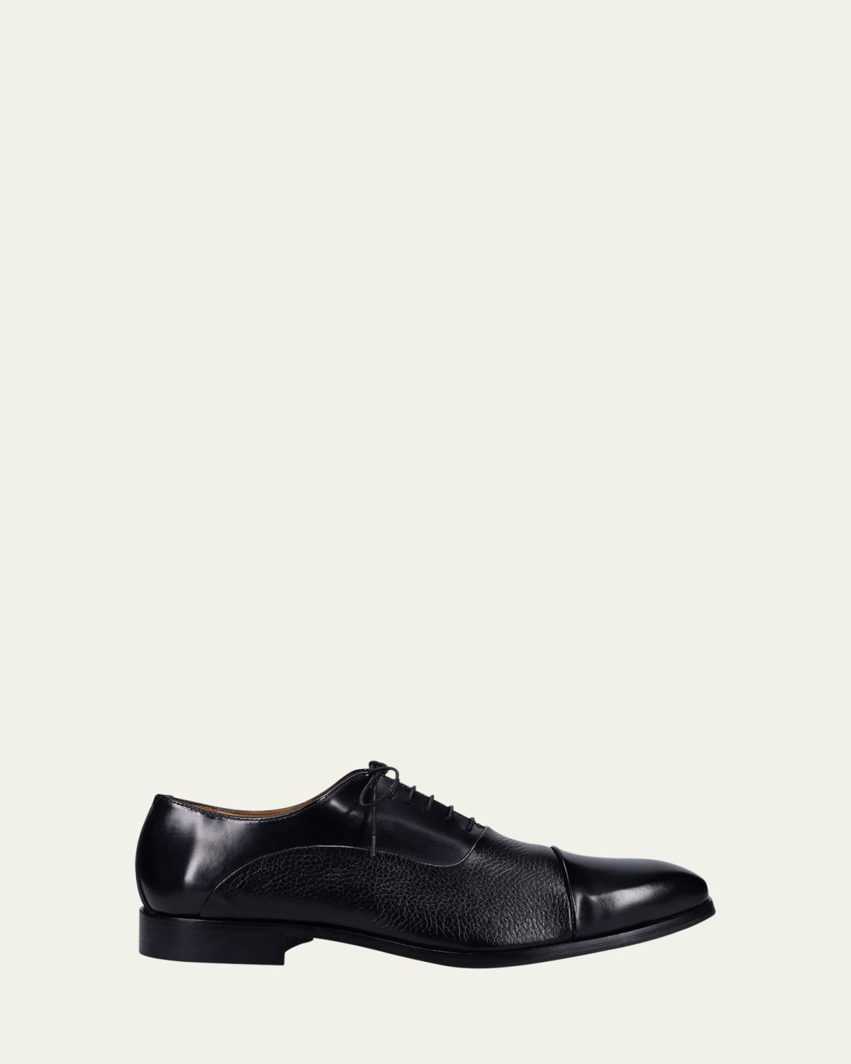 Ron White Men's Edman Weatherproof Leather Cap-Toe Oxfords