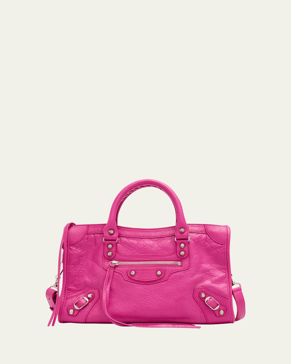 Balenciaga Le City Small Lambskin Top-Handle Bag