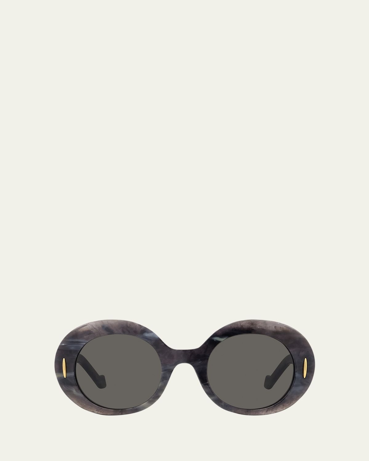 Loewe Oval Acetate Sunglasses W/ Anagram