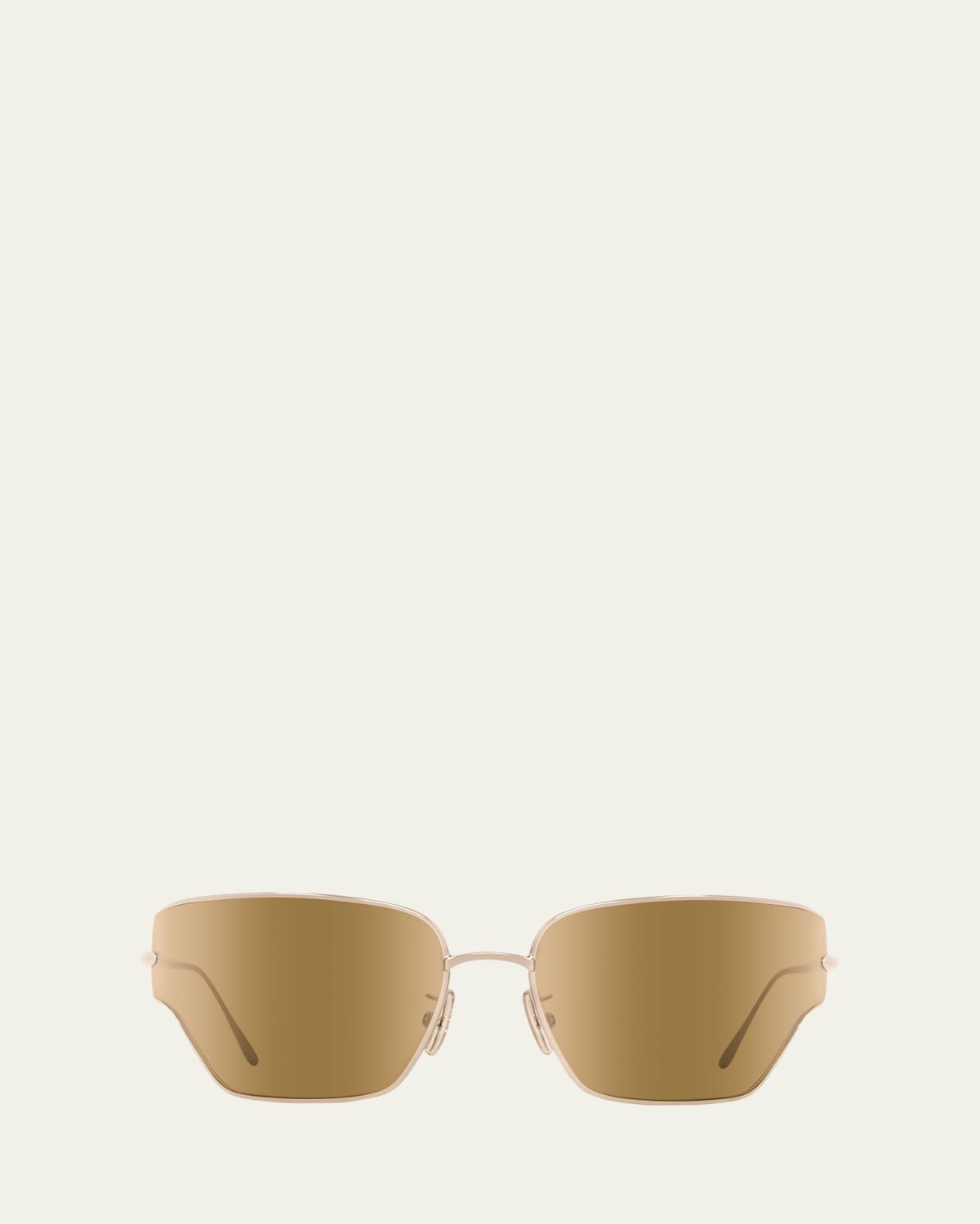 Loewe Signature Metal & Nylon Shield Sunglasses