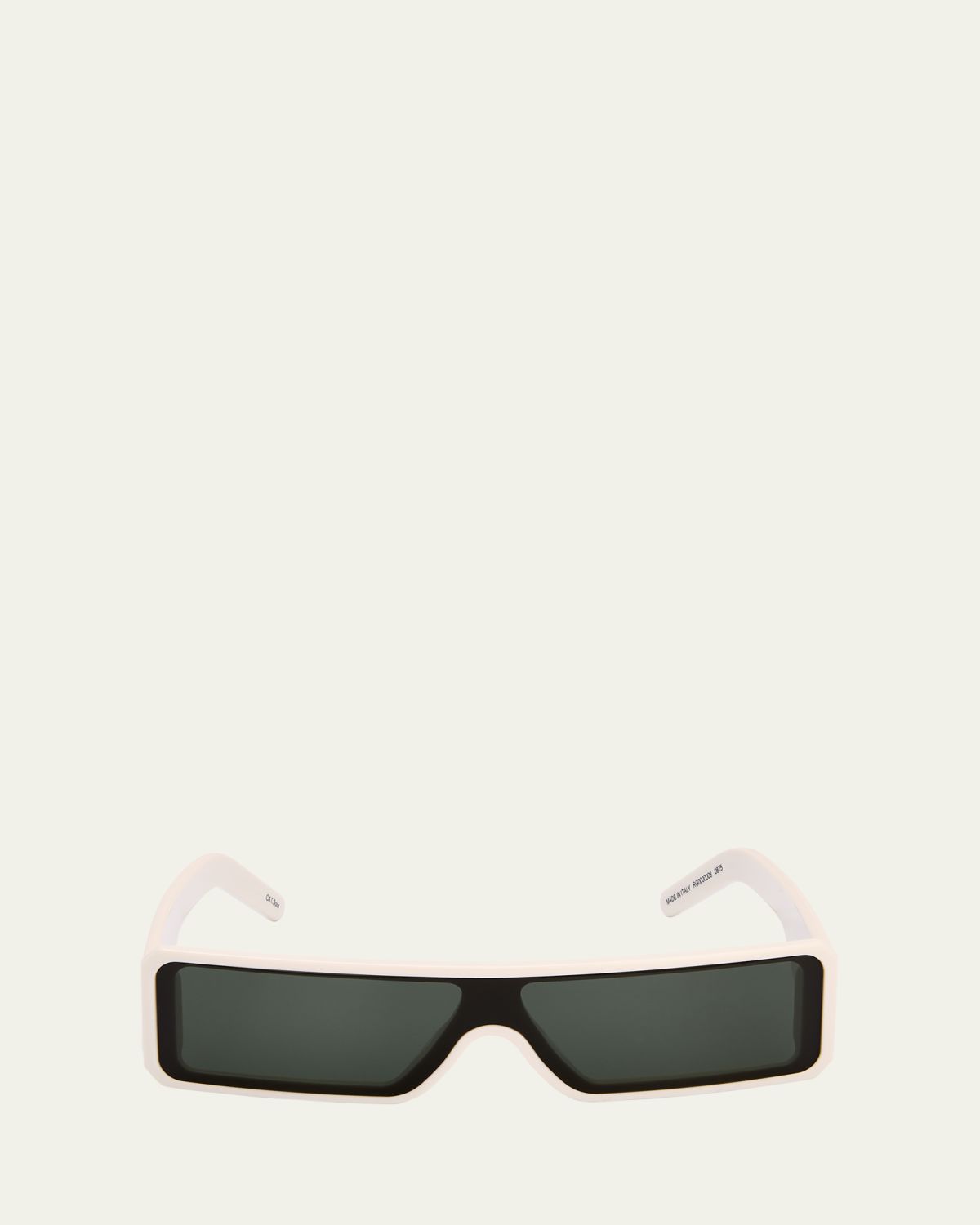 Rick Owens Men's Fog Acetate Rectangle Sunglasses