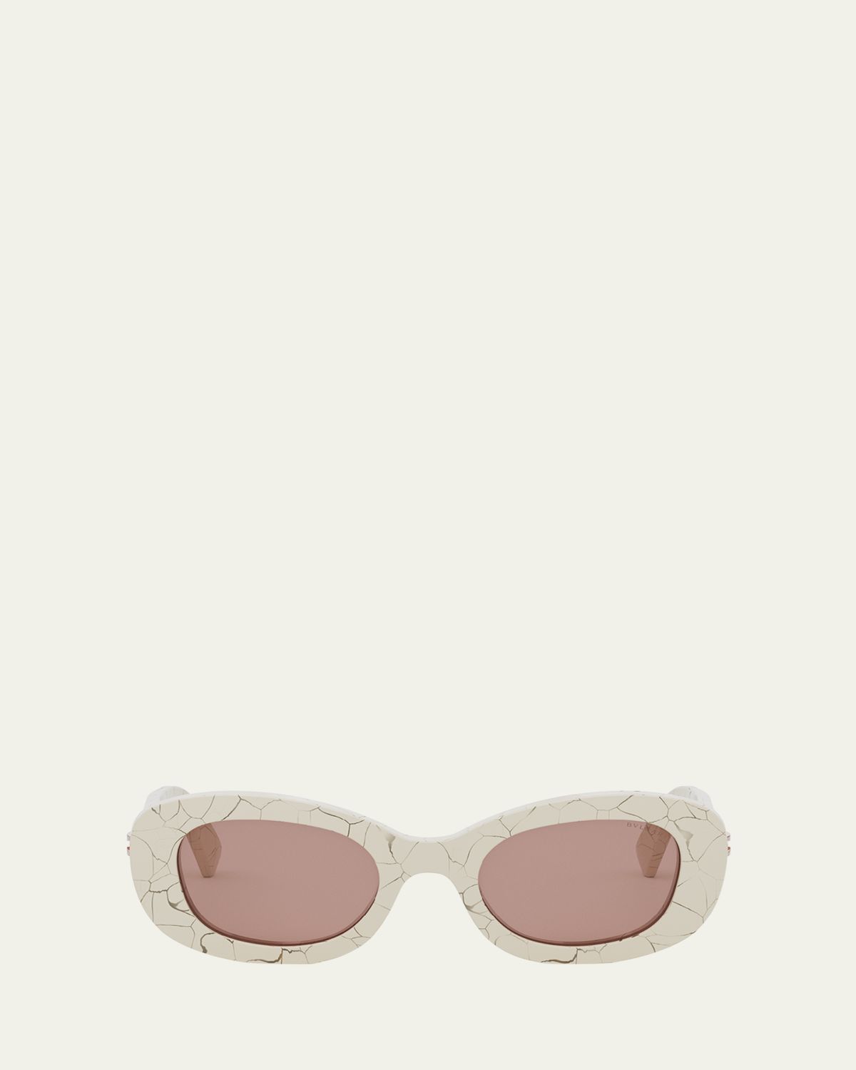 BVLGARI B. ZERO1 Oval Acetate and Nylon Sunglasses