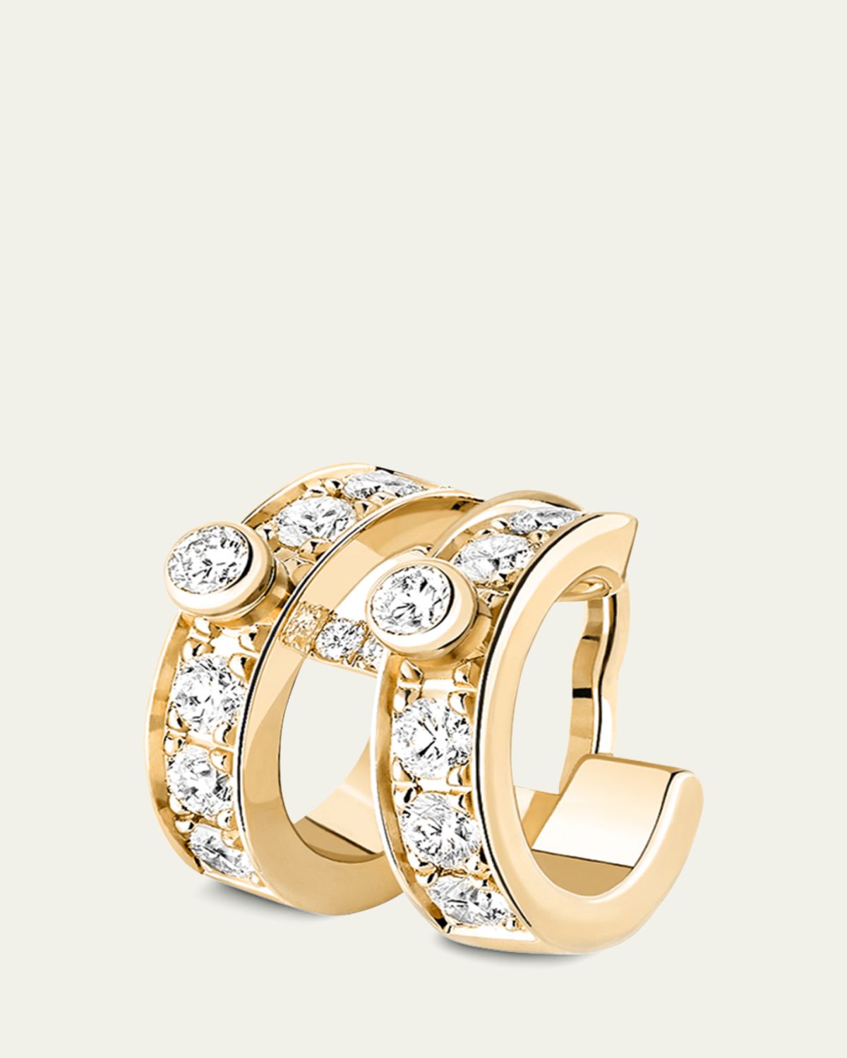 Nouvel Heritage 18K Eternity Tuxedo Ear Clip, Single