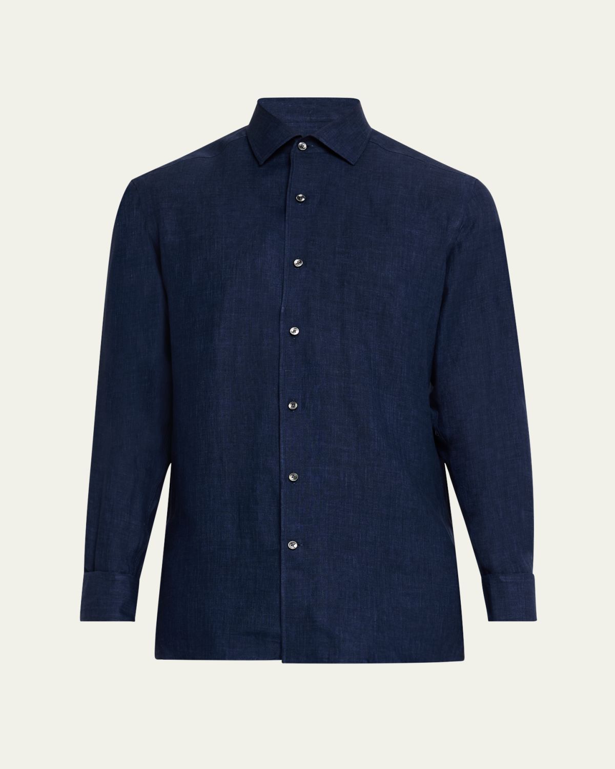 ZEGNA Men's Oasi Lino Casual Button-Down Shirt