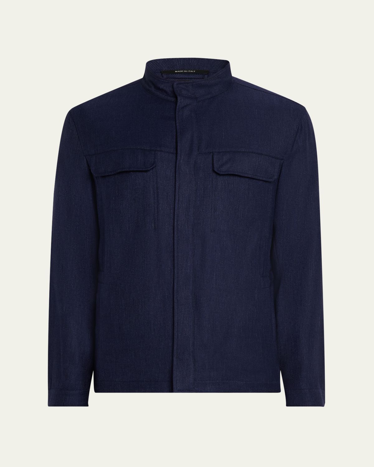 ZEGNA Men's Cashmere-Blend Blouson Jacket