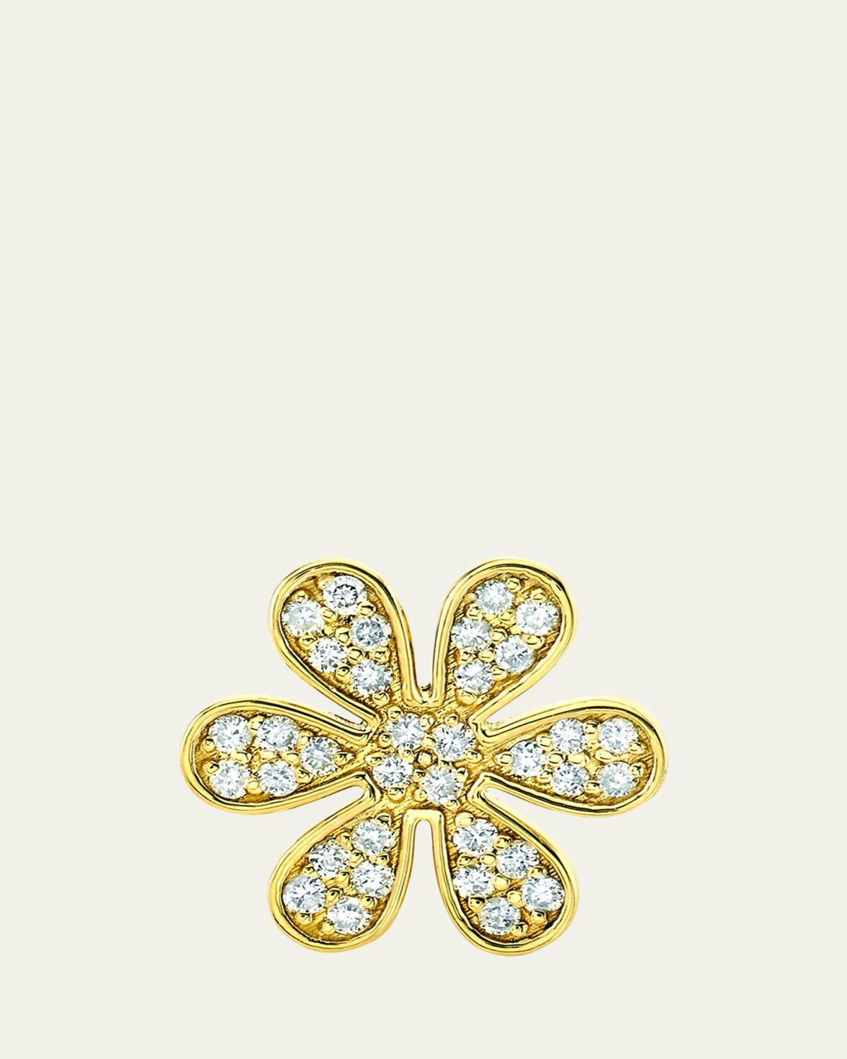 Sydney Evan Mini Pave Daisy Stud Earrings