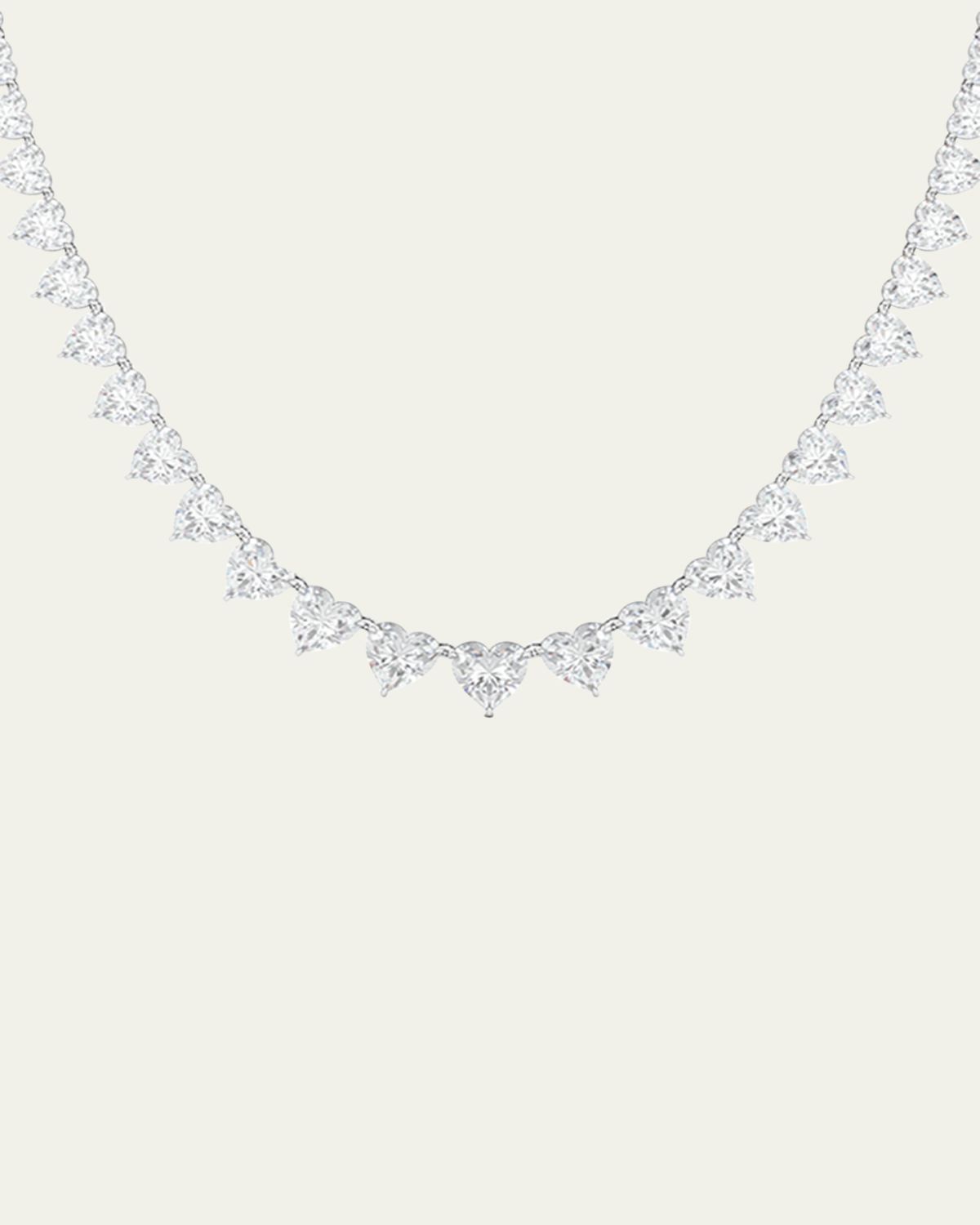 HauteCarat 18K Graduated Heart Shape Lab Grown Diamond Necklace | Thumbnail 4 HauteCarat 18K Graduated Heart Shape Lab Grown Diamond Necklace | Thumbnail 4